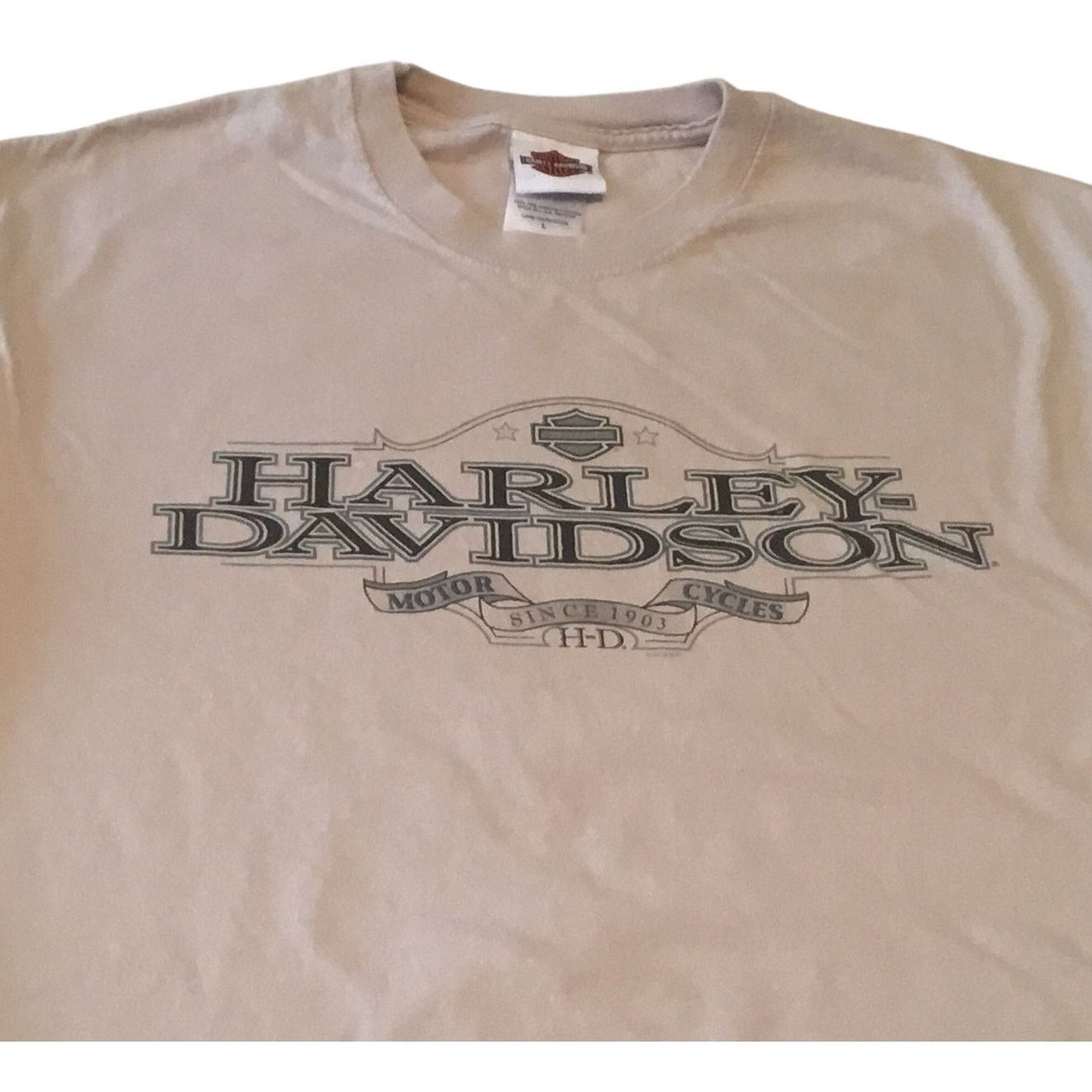 Harley Davidson Harley Davidson T-Shirt Chicago Illinois Tan Size Large Size US L / EU 52-54 / 3 - 2 Thumbnail
