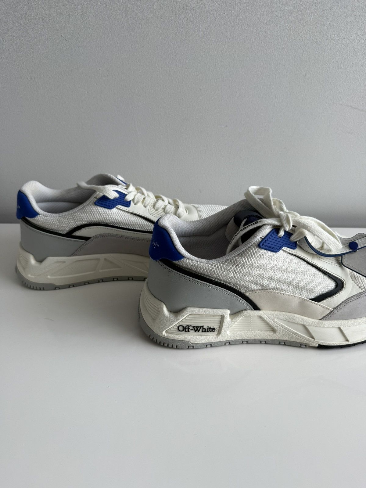 Off-White Off-White Kick Off Low Top Sneakers White Blue Size 43 EU Size US 10 / EU 43 - 7 Thumbnail