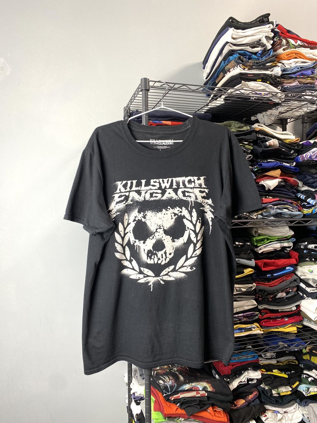 Band Tees Killswitch Engage Band T Shirt Scull Rock Skinhead Punk Size US L / EU 52-54 / 3 - 1 Thumbnail