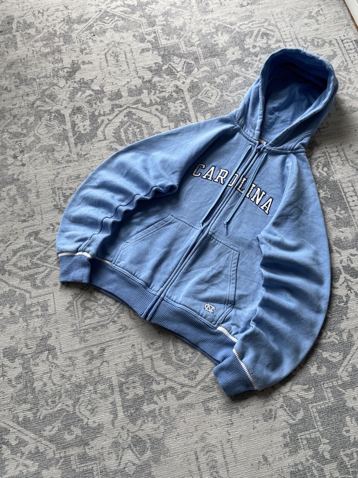 Japanese Brand × Nike × Vintage Vintage Nike Carolina Zip Hoodie Big Logo Cropped Japanese Size US S / EU 44-46 / 1 - 2 Thumbnail
