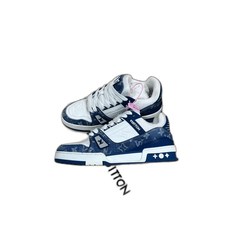 Louis Vuitton Denim Blue Trainers Size 39