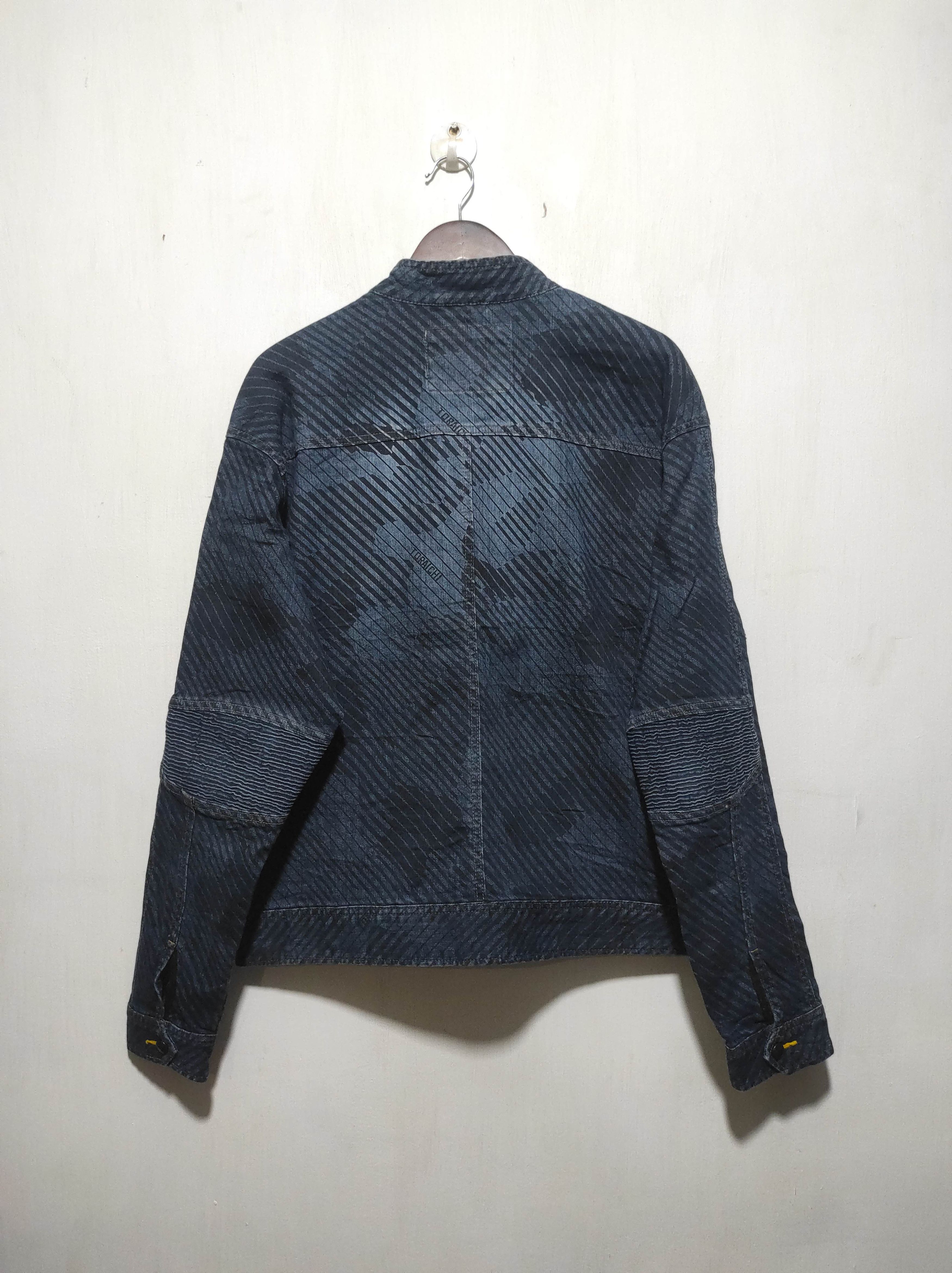 Japanese Brand Tora by Toraichi striped biker denim jacket Size US L / EU 52-54 / 3 - 15 Thumbnail