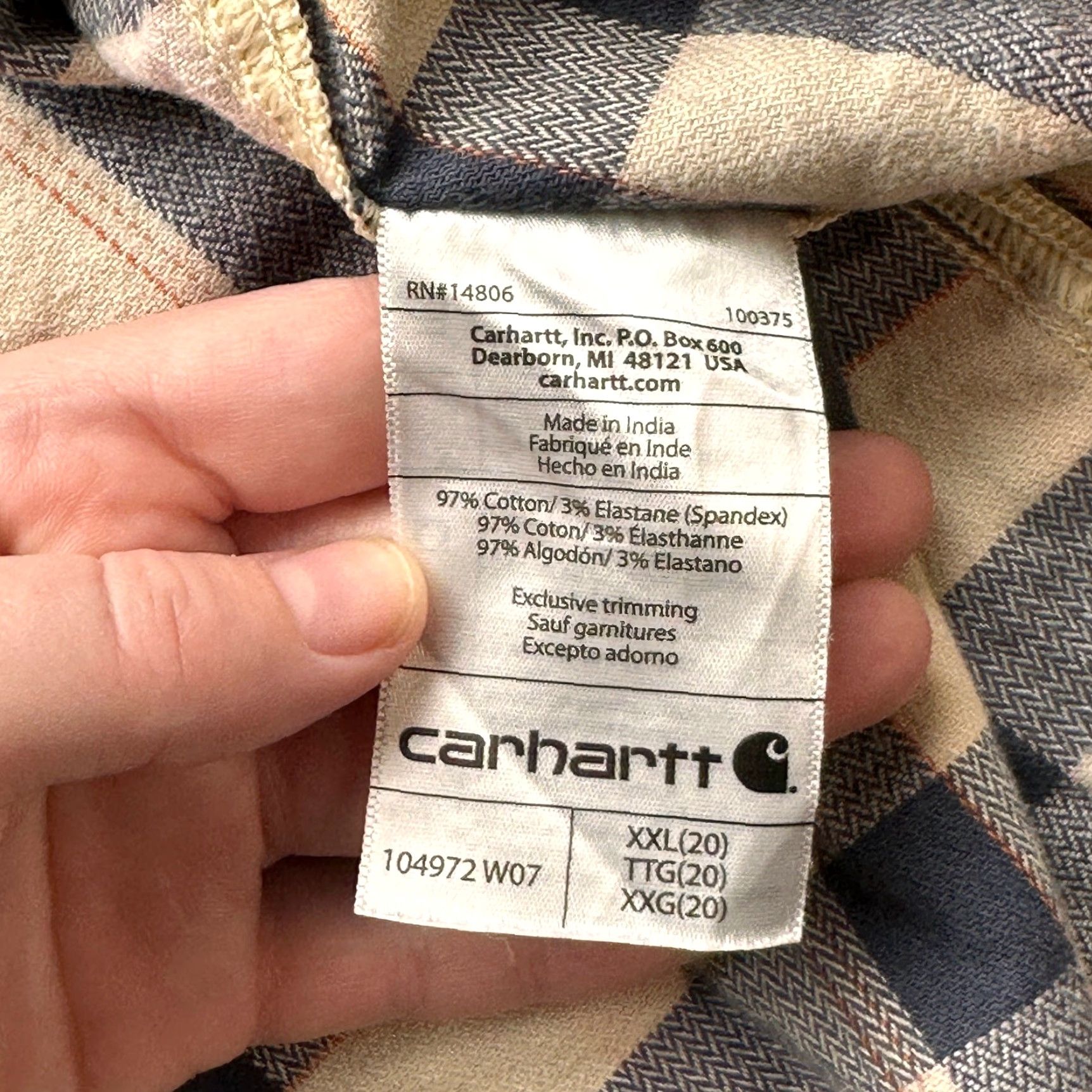 Carhartt Carhartt Rugged Flex Plaid Flannel Long Sleeve Shirt Womens XXL Pink Black Button-Up Casual Fall Winter Size XXL / US 16-18 / IT 52-54 - 7 Thumbnail