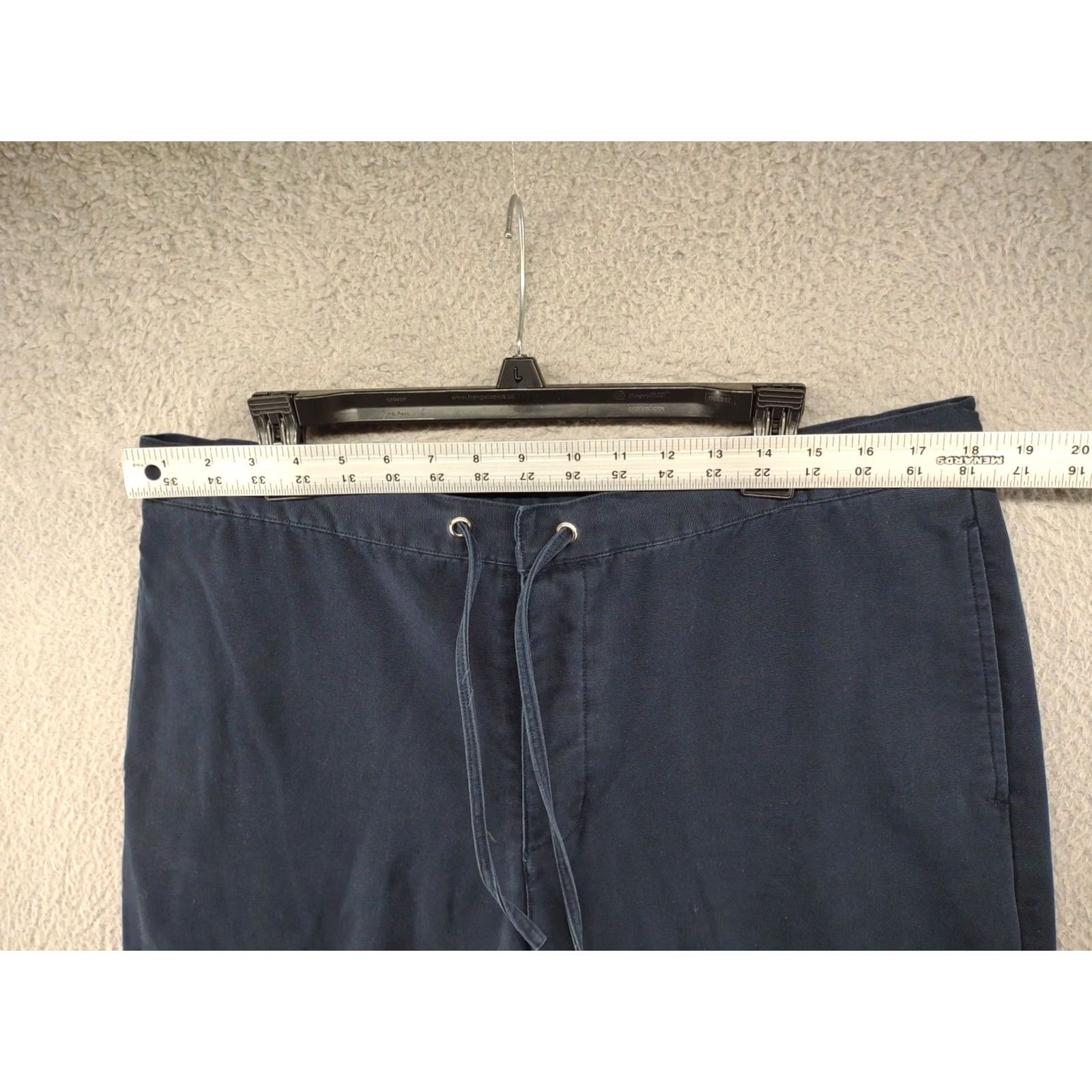 Lands' End Lands' End Men's Scrub Type Pants in Size 36 Blue Drawstring Button Fly Relaxed Cotton 29 Inseam Size US 36 / EU 52 - 5 Thumbnail