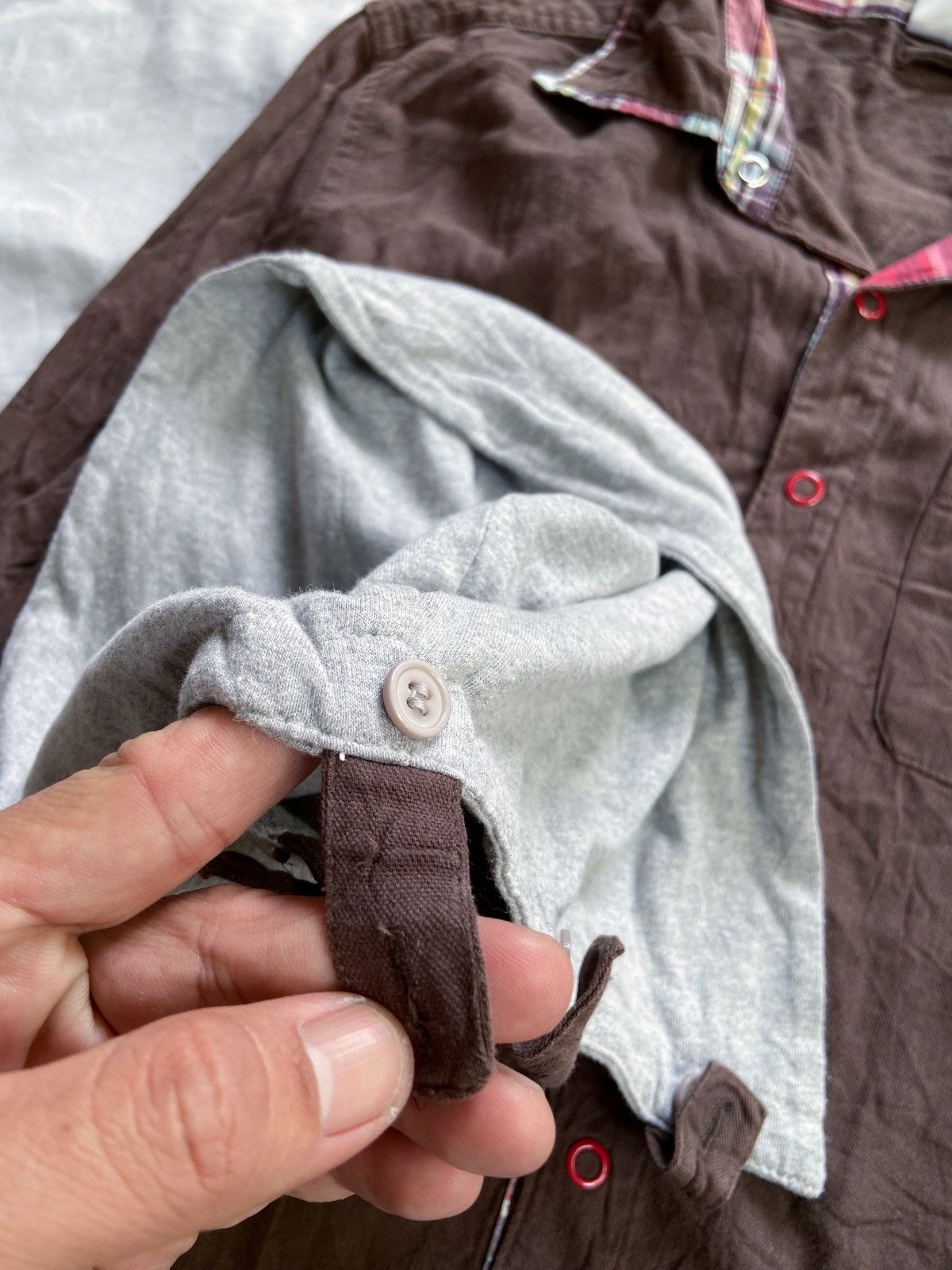 Japanese Brand B ONE SOUL STENCIL BUTTON DOWN SHIRT JUMPER STYLE Size US M / EU 48-50 / 2 - 7 Thumbnail