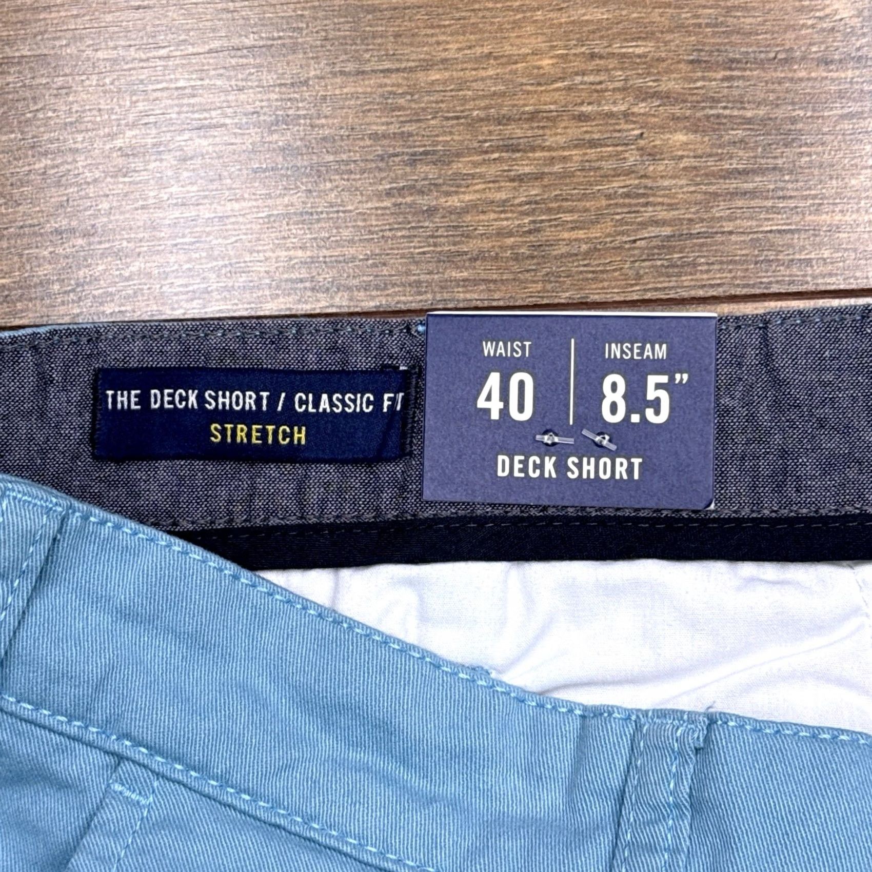 Nautica Nautica Deck Short Adult 40 Blue High Rise Classic Fit Stretch Chino Casual Size US 40 / EU 56 - 5 Thumbnail