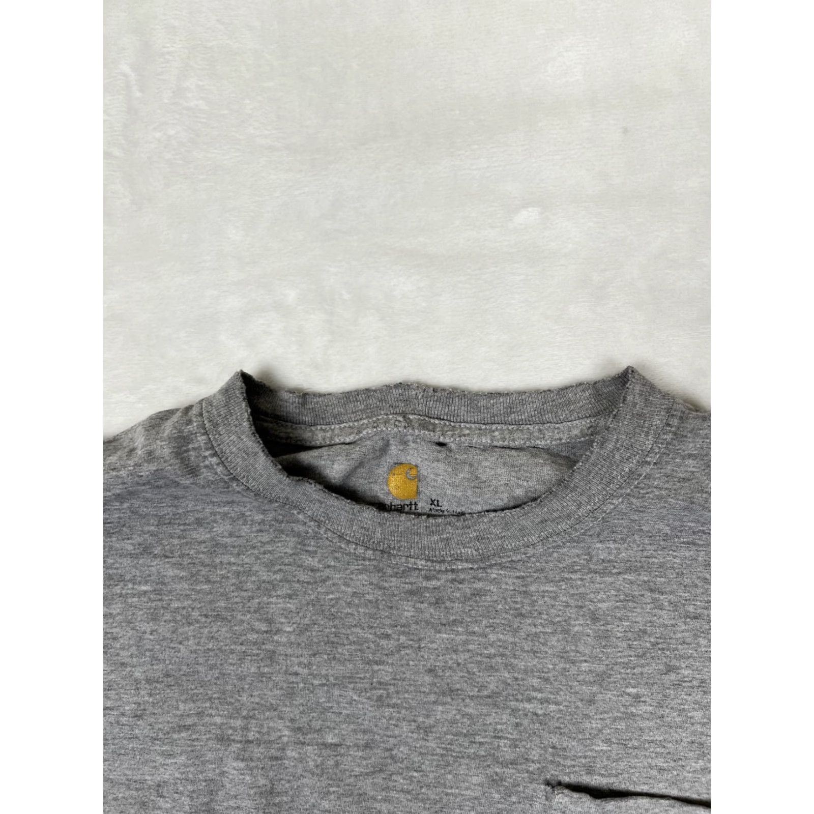 Carhartt VINTAGE Carhartt T-Shirt Pocket Tee Gray Short Sleeve Crew Neck XL Men 90s Grunge K87 Size US XL / EU 56 / 4 - 5 Thumbnail