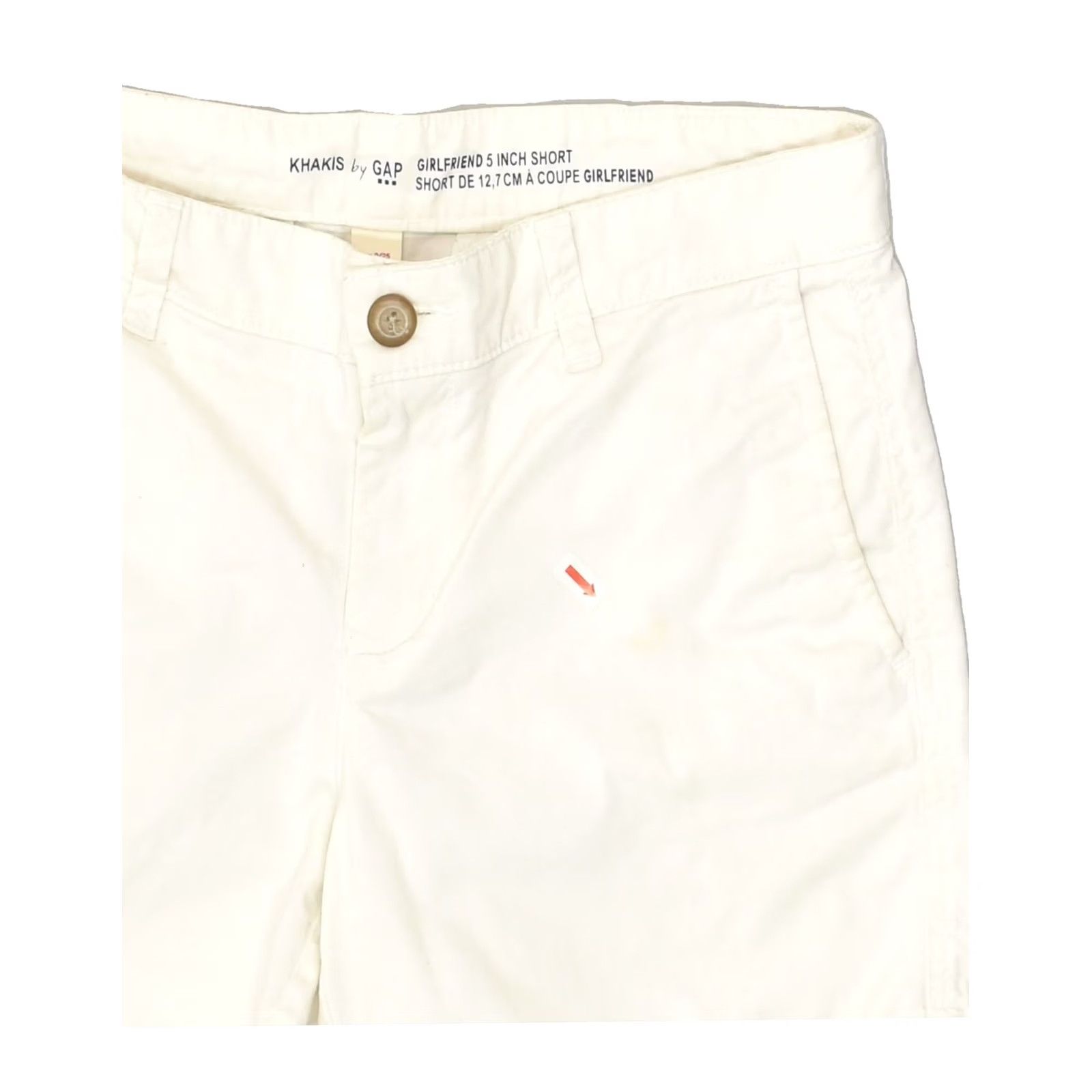 Gap GAP Womens Low Waist Chino Shorts UK 4 XS W30 White Size 27" / US 4 / IT 40 - 3 Thumbnail