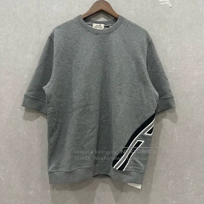 Hermes Hermes reflective stripe short sleeve sweater Size XL / US 12-14 / IT 48-50 - 1 Thumbnail
