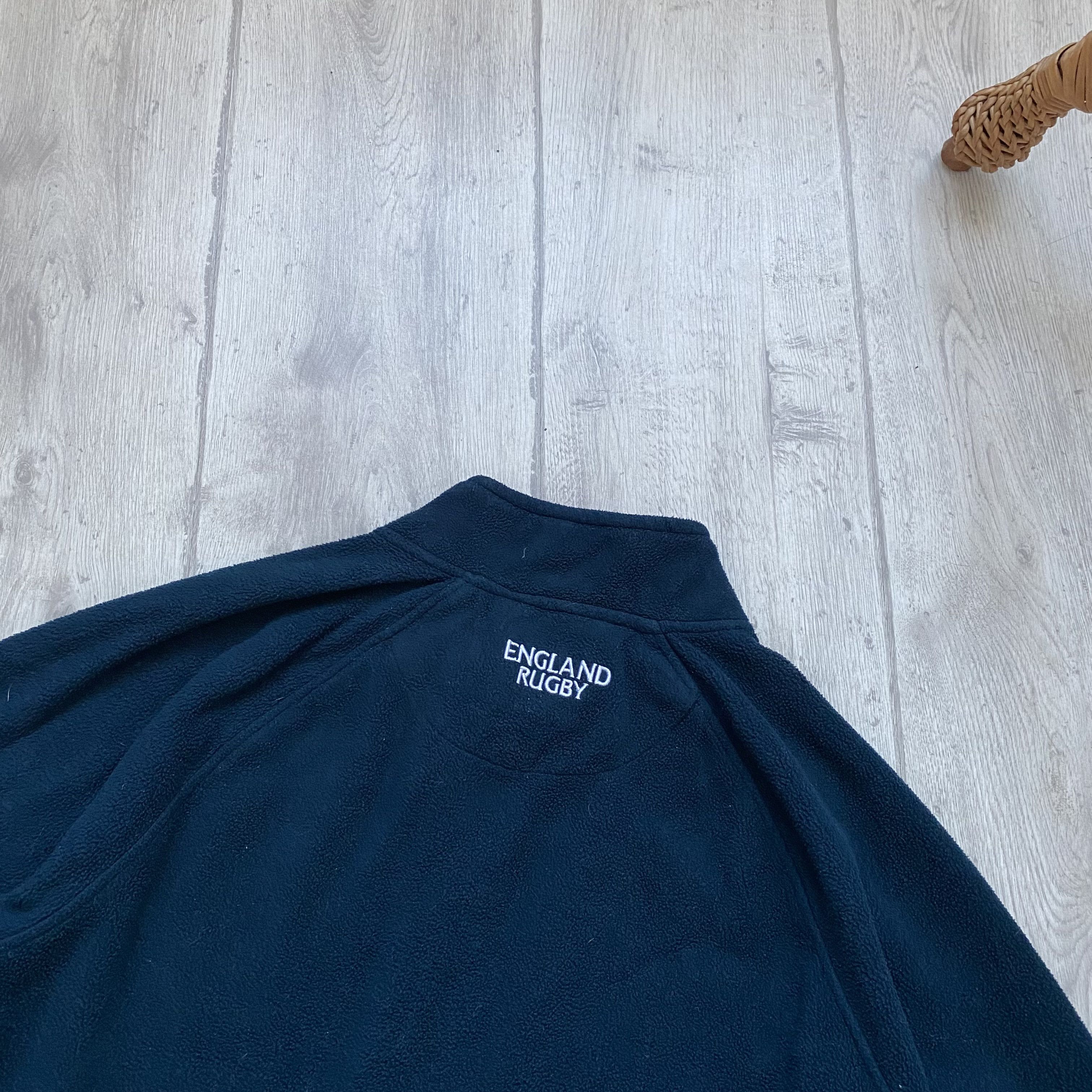 Cotton Traders 🏈 Vintage England Rugby Traning Sweatshirt Zip 1/4 flecce Size US M / EU 48-50 / 2 - 9 Thumbnail