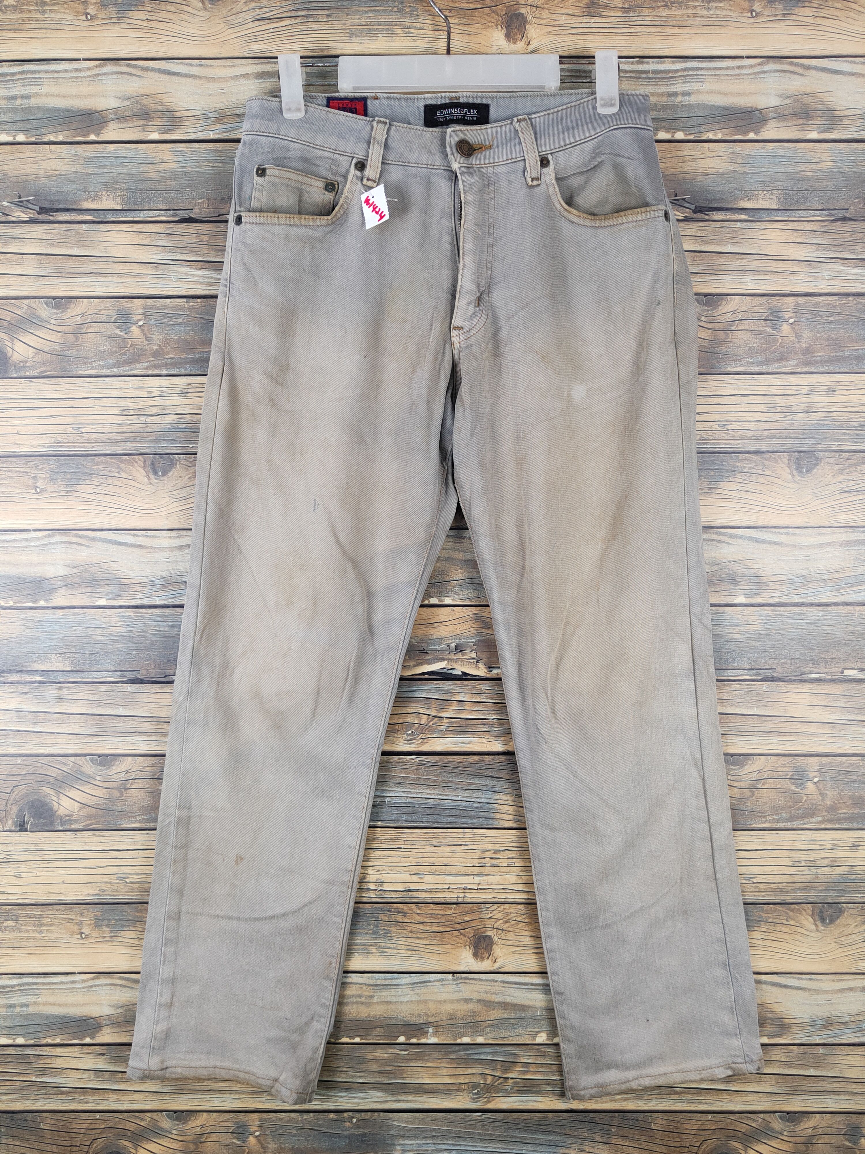 Edwin Edwin 12oz stretch denim Faded Distressed Soft Jeans #W1424 Size US 29 - 1 Thumbnail
