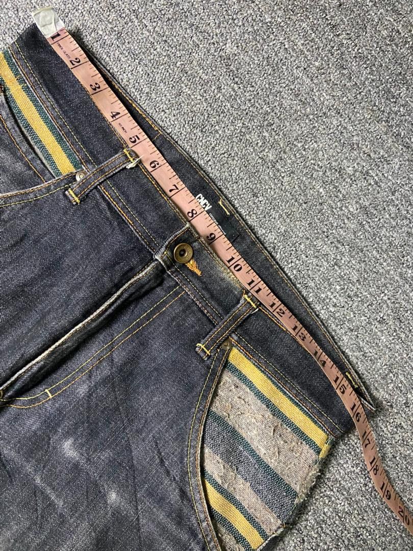 Japanese Brand CNCV Concave Attempt Relaxed Fit Cut Jeans (136) Size US 33 - 9 Thumbnail