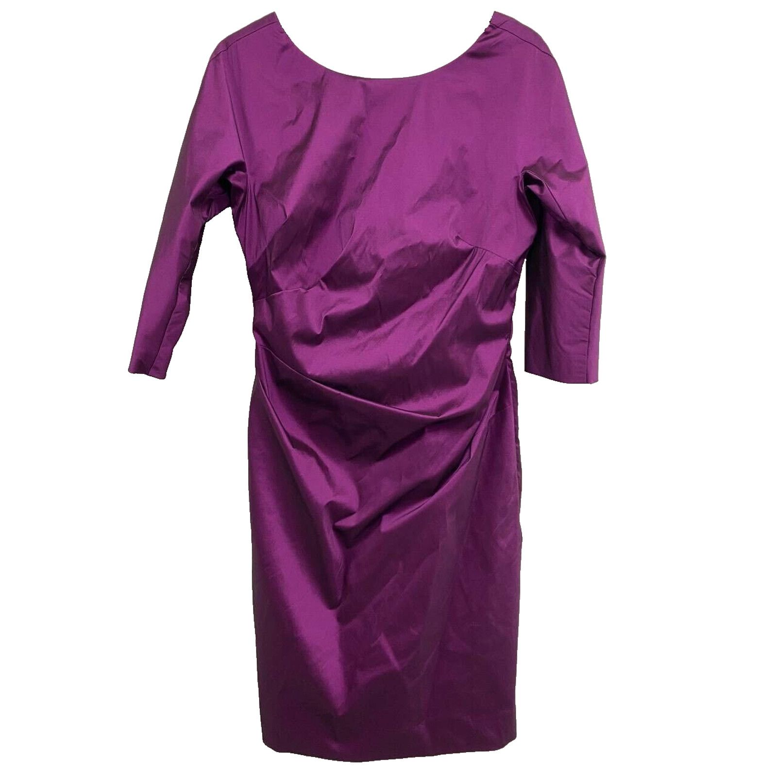 Sara Lanzi Sara Campbell prom shiny dress 3/4 Sleeve Size 10 A000412 Size L / US 10 / IT 46 - 1 Thumbnail