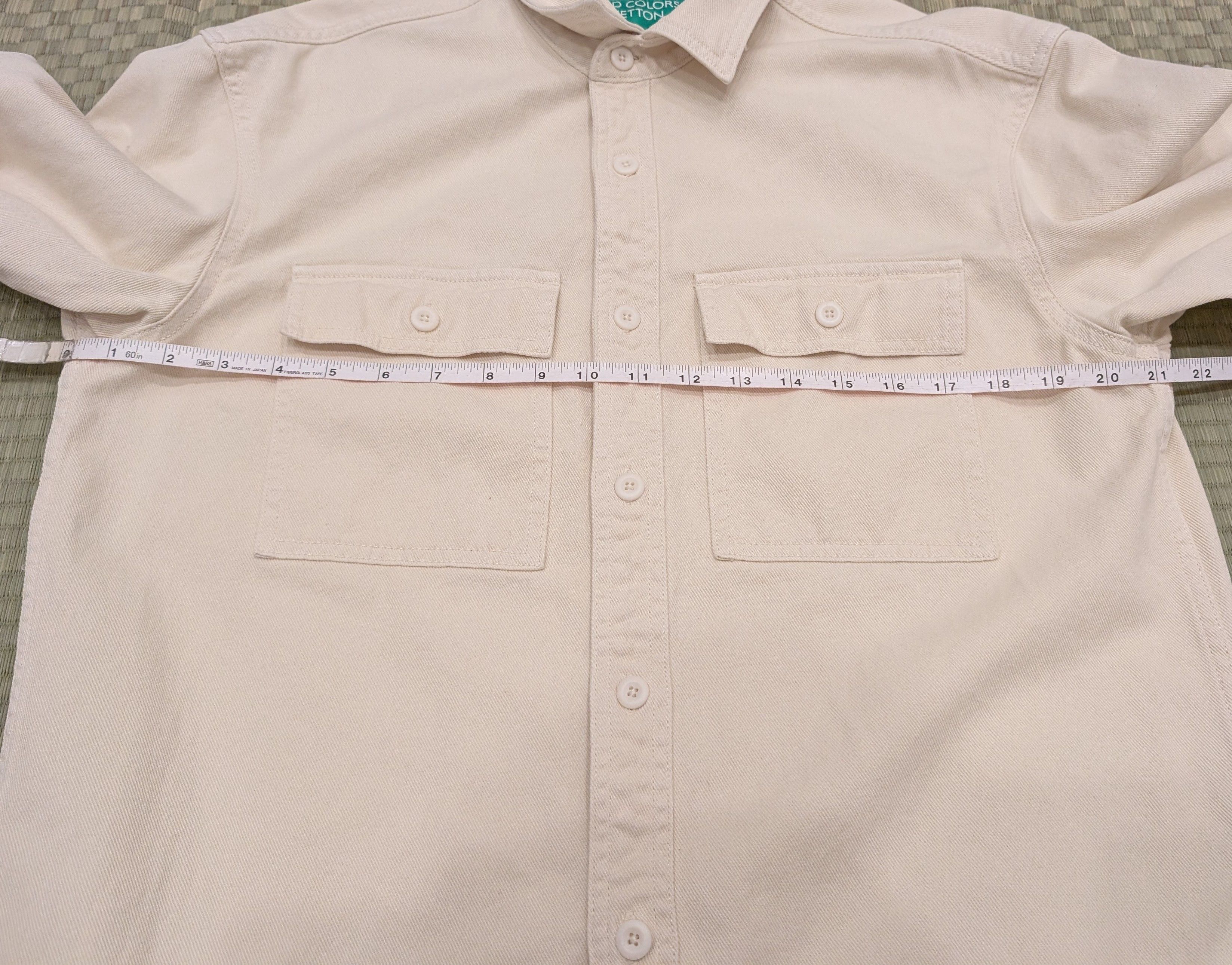 United Colors Of Benetton United Colors of Benetton Natural Twill Overshirt Size US M / EU 48-50 / 2 - 4 Thumbnail