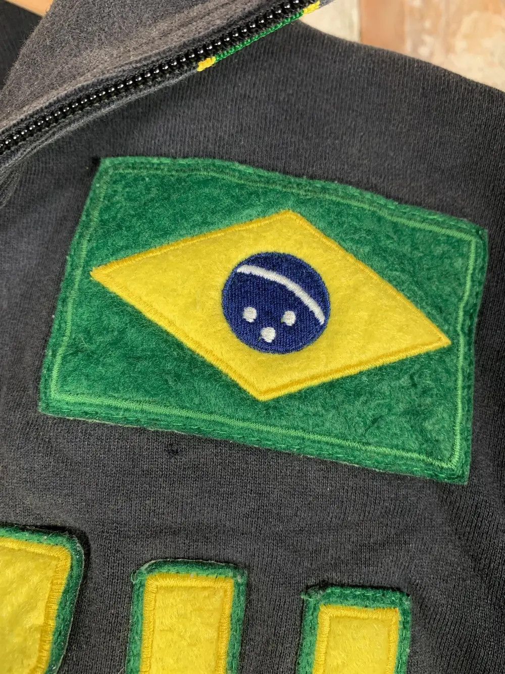 Kappa Vintage 00s BlockCore Style Kappa Brazil Soccer Sweatshirt Size US L / EU 52-54 / 3 - 5 Thumbnail