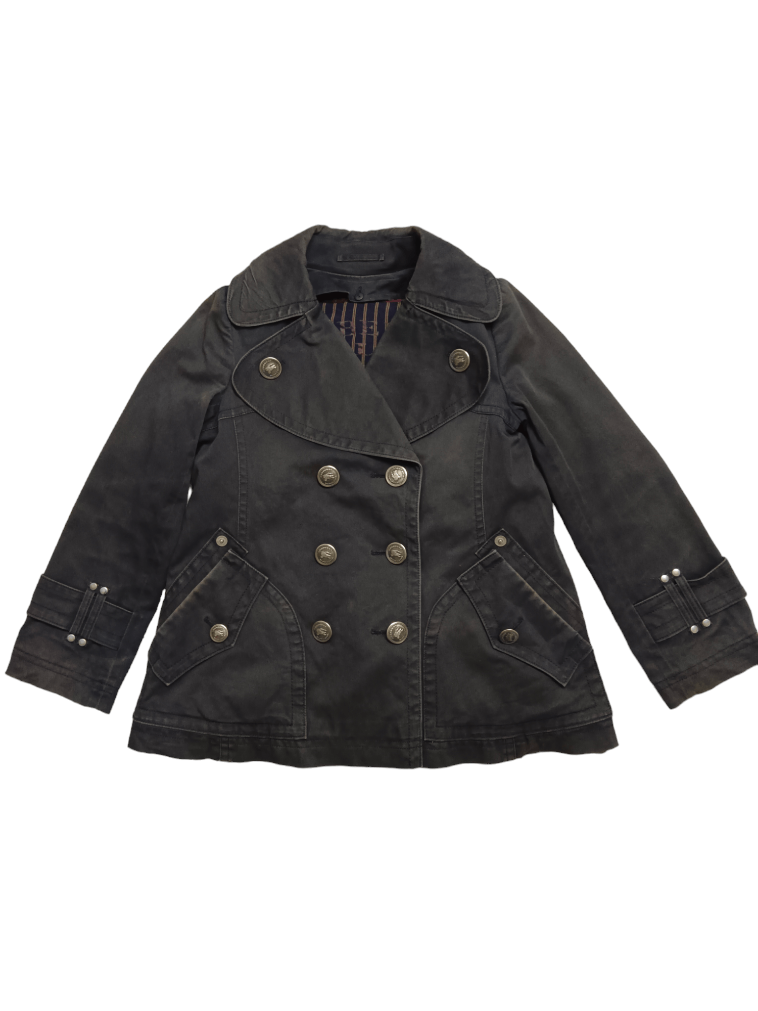 Burberry Faded Double-Breasted Trench Coat