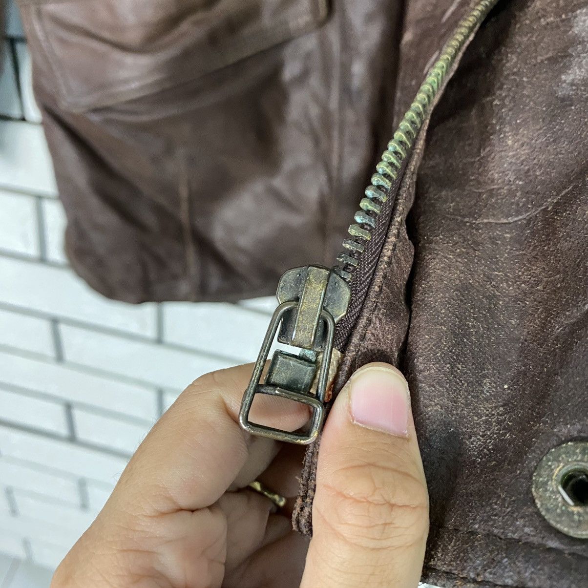 Japanese Brand 🔥VINTAGE LEATHER JACKET BLANKET HUNTING CLUB ISSEY MIYAKE Size US L / EU 52-54 / 3 - 18 Thumbnail