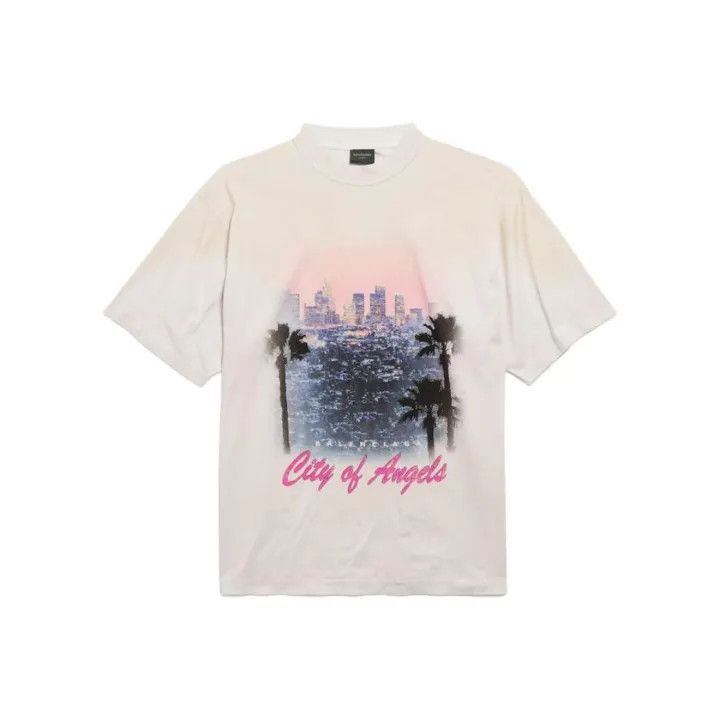 Balenciaga Balenciaga City of Angels Graphic T-Shirt 0079 Size US M / EU 48-50 / 2 - 1 Thumbnail