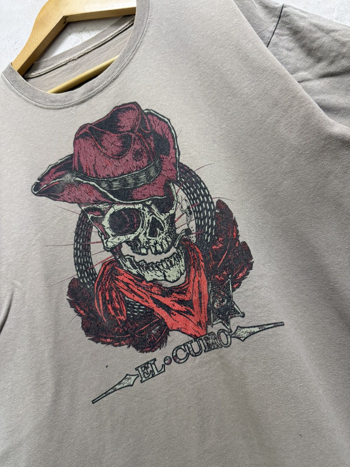 Vintage 2000s El Cuero Cowboy Distressed Tees Size US L / EU 52-54 / 3 - 2 Thumbnail