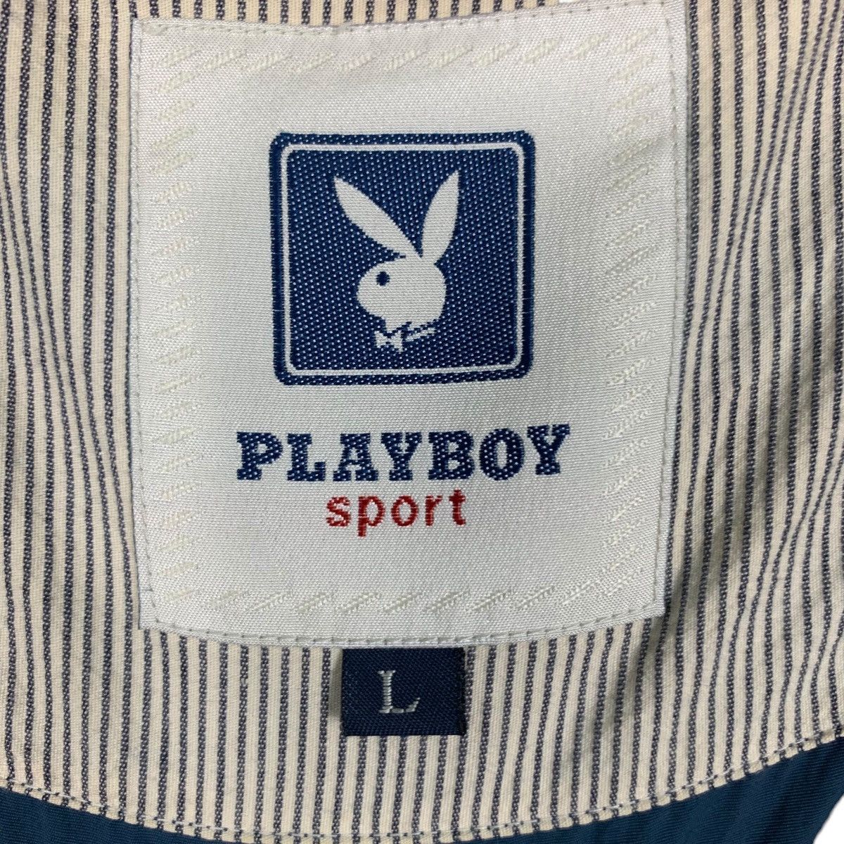 Playboy PLAYBOY Embroider Bunny Logo Blue Casual Jacket #1841-C80 Size US L / EU 52-54 / 3 - 15 Thumbnail