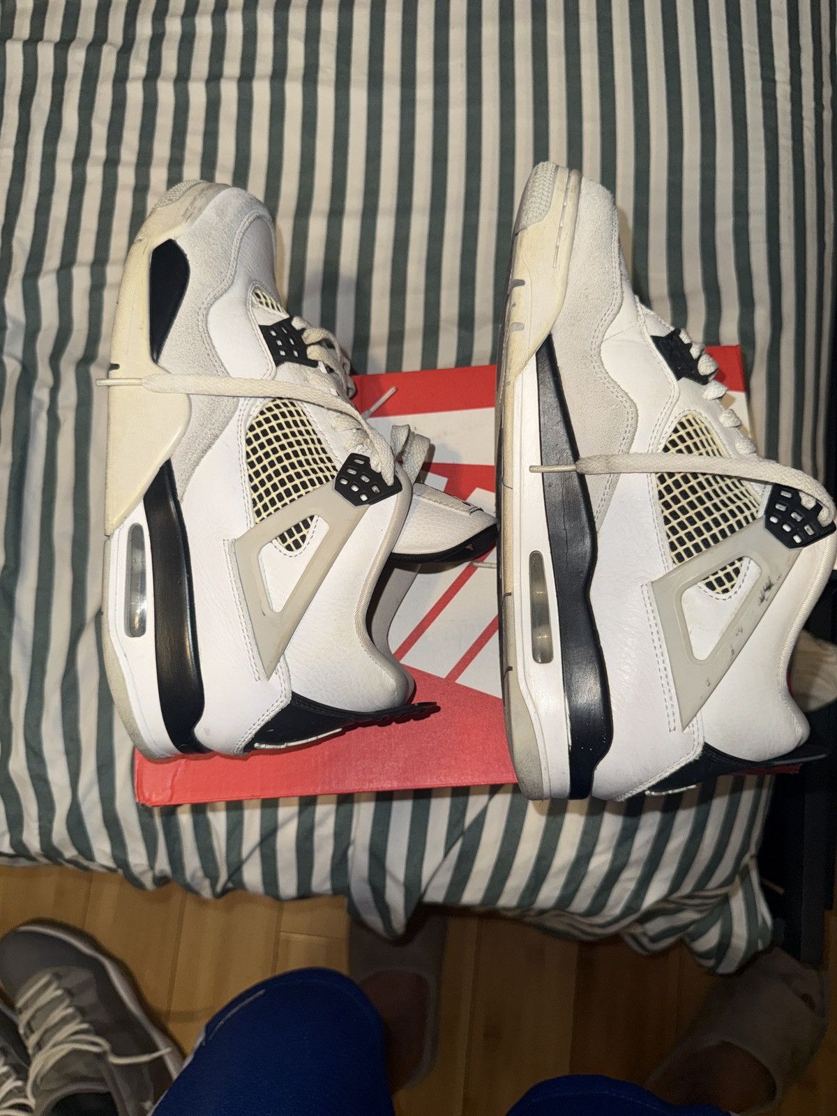Nike JORDAN 4 military black Size US 10 / EU 43 - 5 Thumbnail