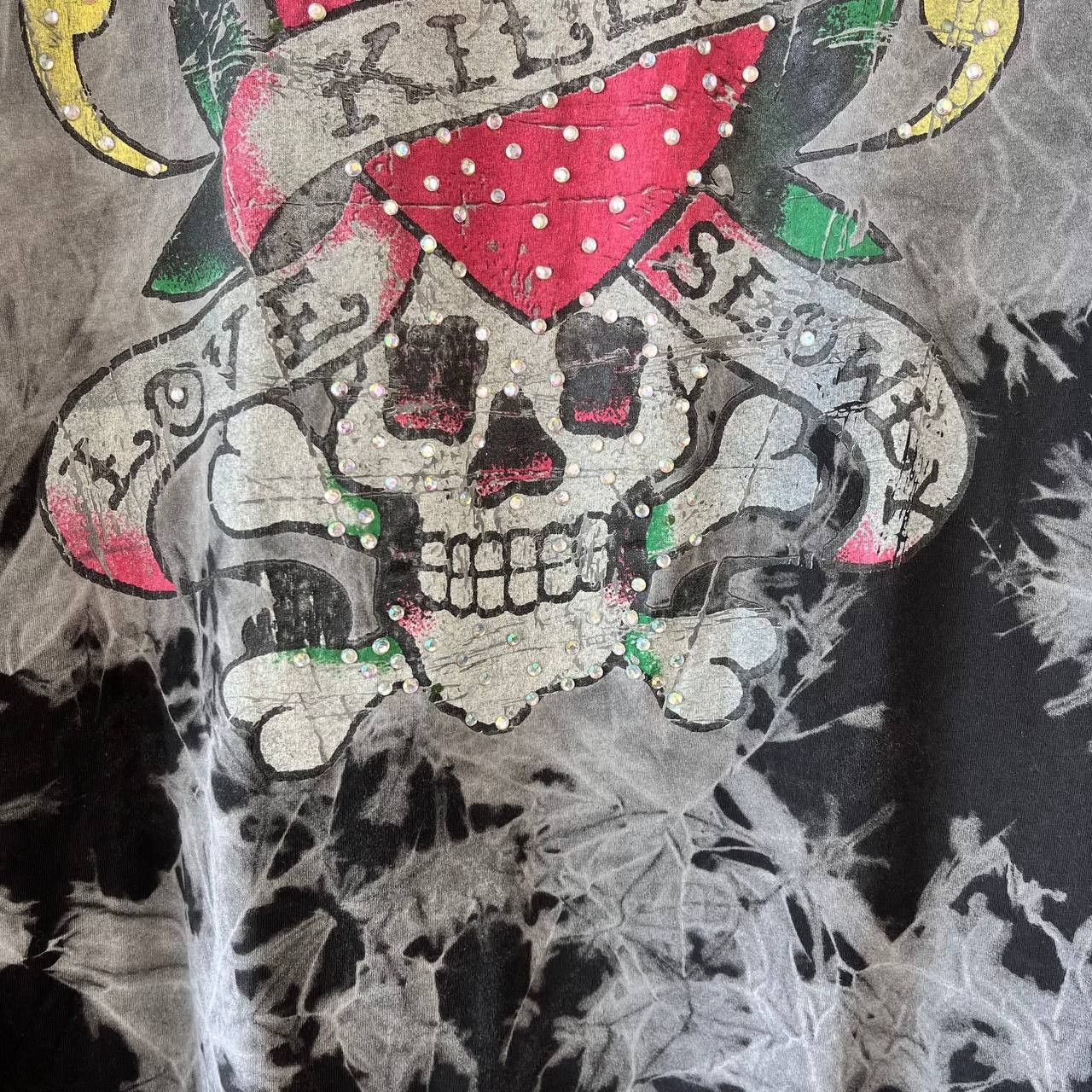 Ed Hardy Ed Hardy `Love kills slowly` Tie-dye Tshirt Size L Size US L / EU 52-54 / 3 - 4 Thumbnail