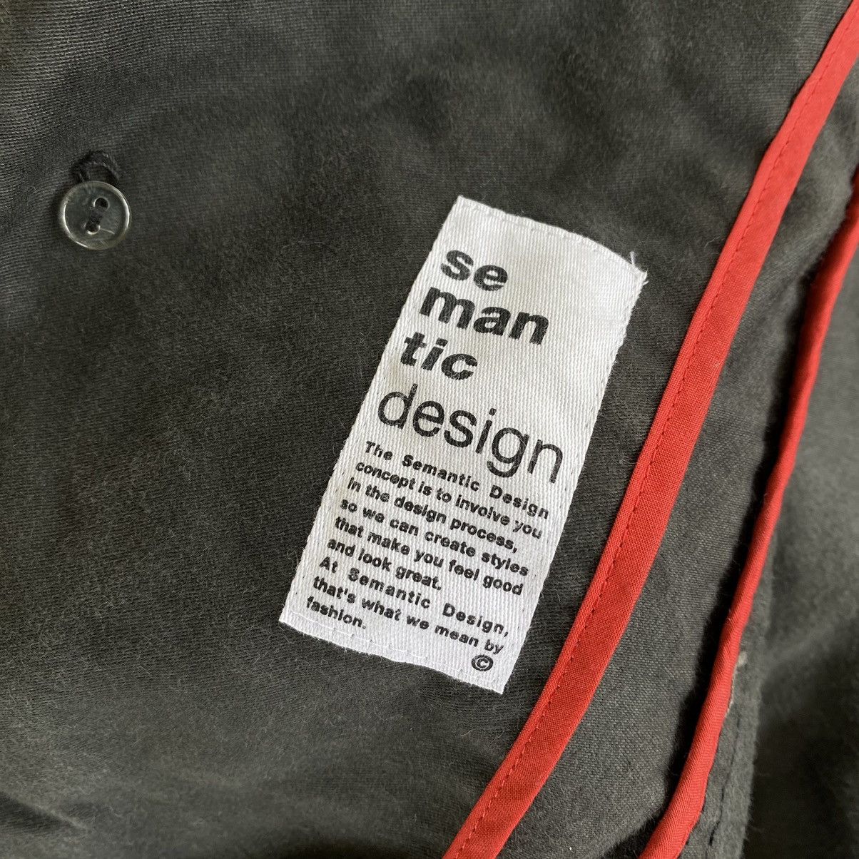 Japanese Brand × semanticdesign SEMANTIC DESIGN Belted Black Coat Size US M / EU 48-50 / 2 - 9 Thumbnail