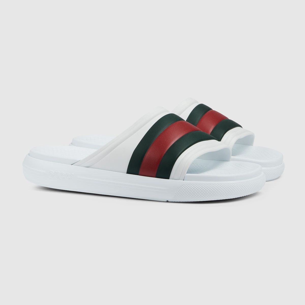 Gucci o1loc1c0625 Web Slide Sandals in Multicolor Size US 8.5 / EU 41-42 - 2 Thumbnail
