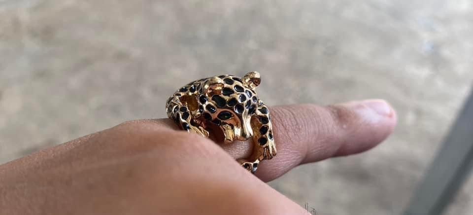 Vintage Vintage leopard head rings Size ONE SIZE - 2 Thumbnail