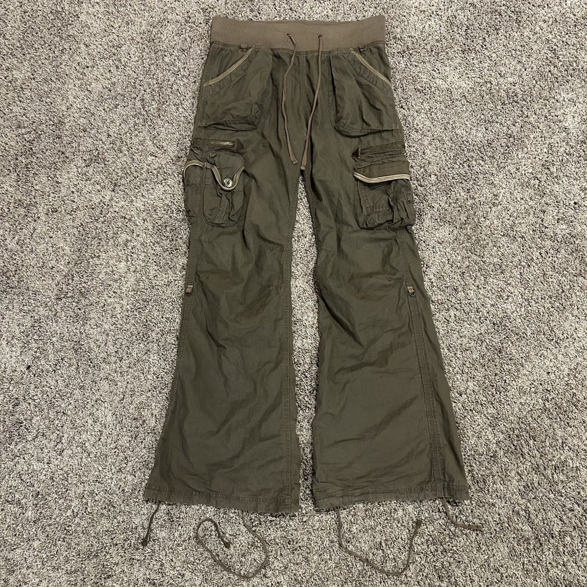 2000's linen flare parachute pants goa系 2000's linen flare parachute pants goa系