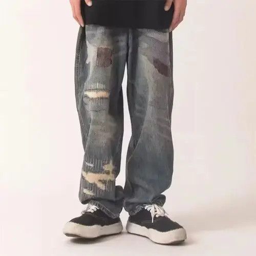 Jean Design Patchwork Baggy Jeans Size US 34 / EU 50 - 1 Thumbnail