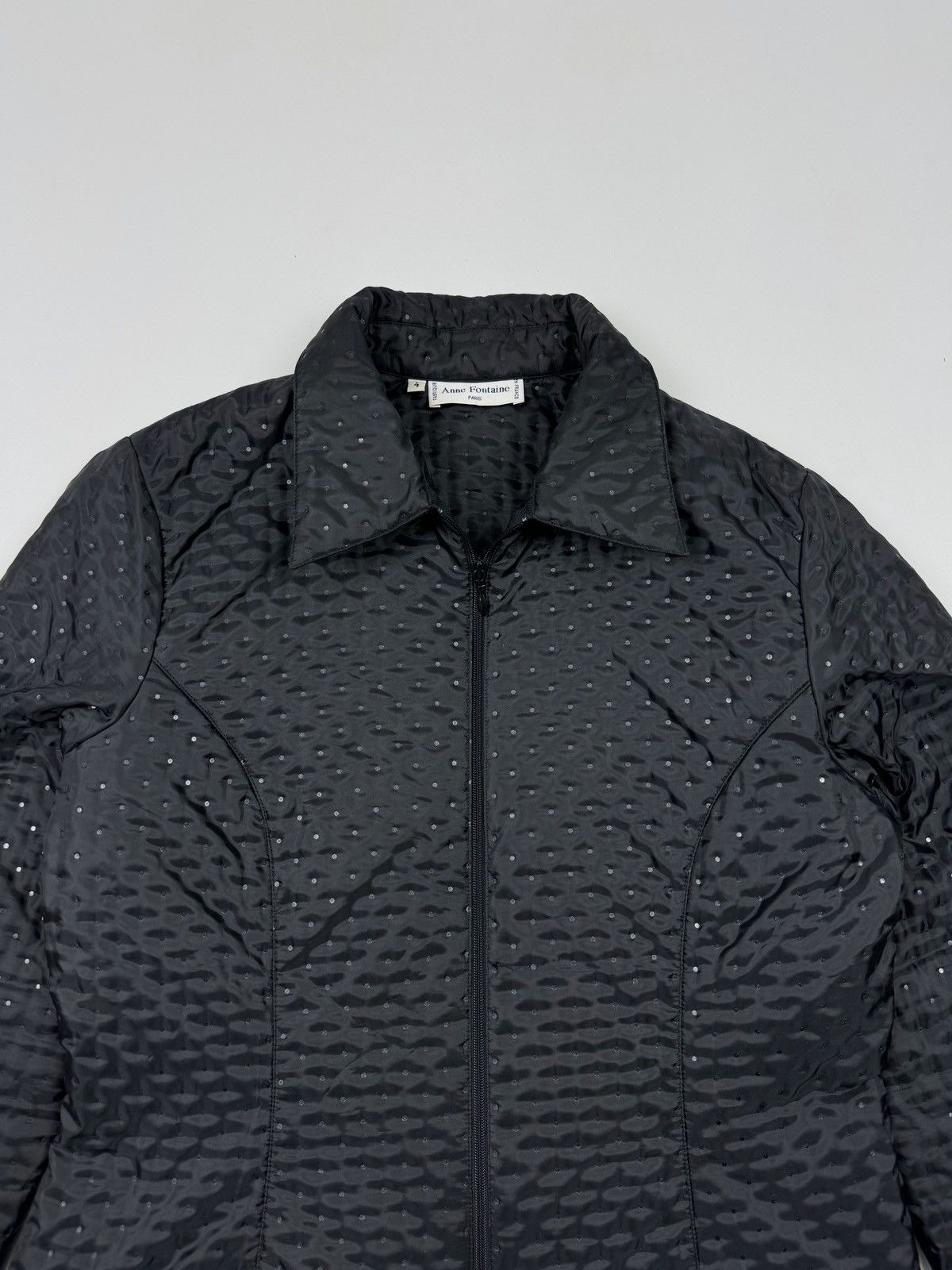 Other Anne Fontaine Paris Black Zip Up Jacket Size L / US 10 / IT 46 - 6 Thumbnail
