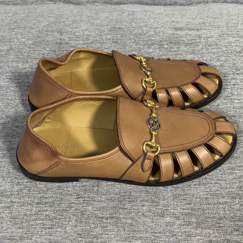 Gucci Gucci Brown Flat Casual Shoes for Men - Size US 6.5 / EU 39-40 - 7 Thumbnail
