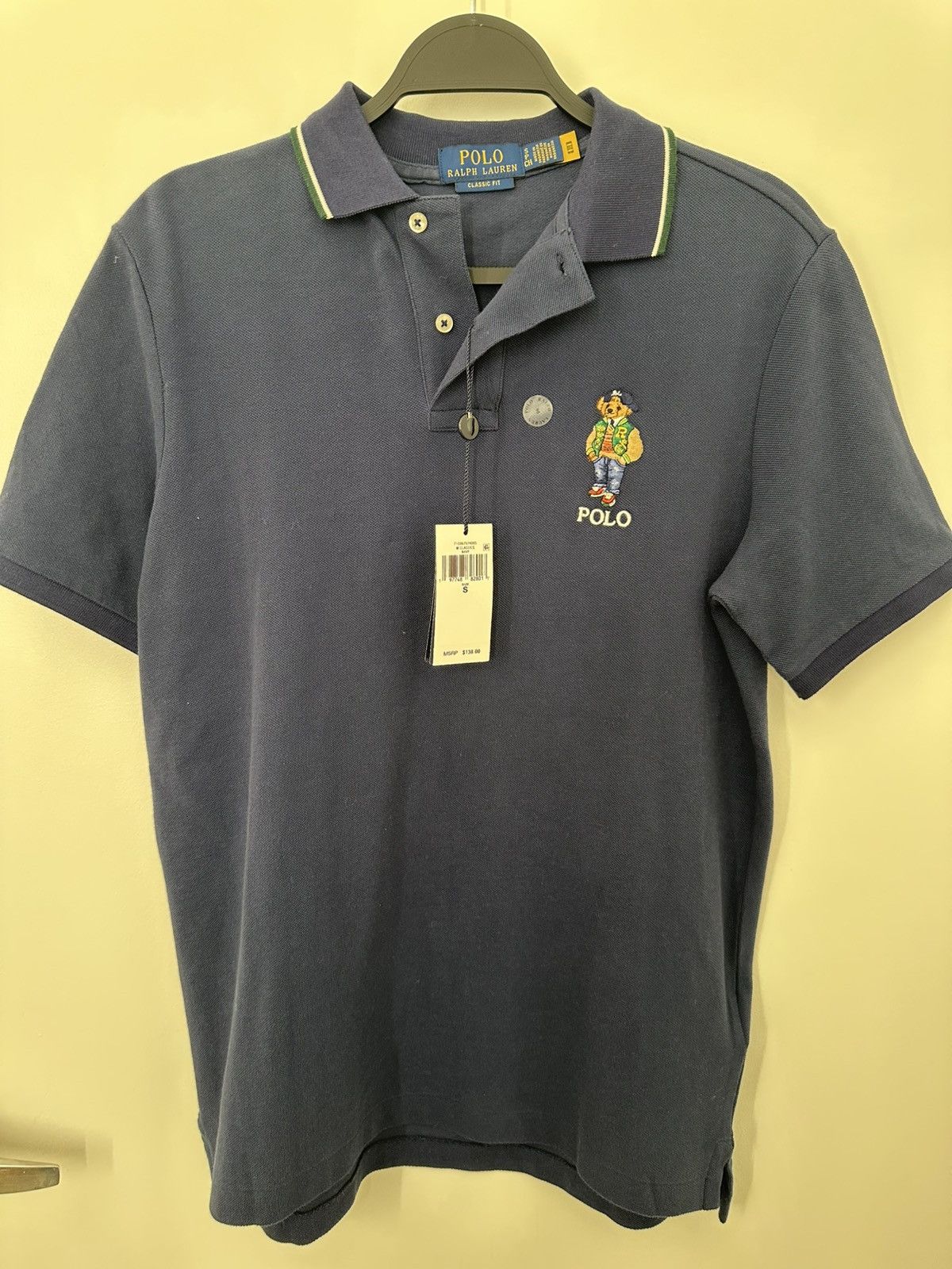 Polo Ralph Lauren Polo Ralph Lauren Navy Blue Polo Shirt Size US S / EU 44-46 / 1 - 5 Thumbnail