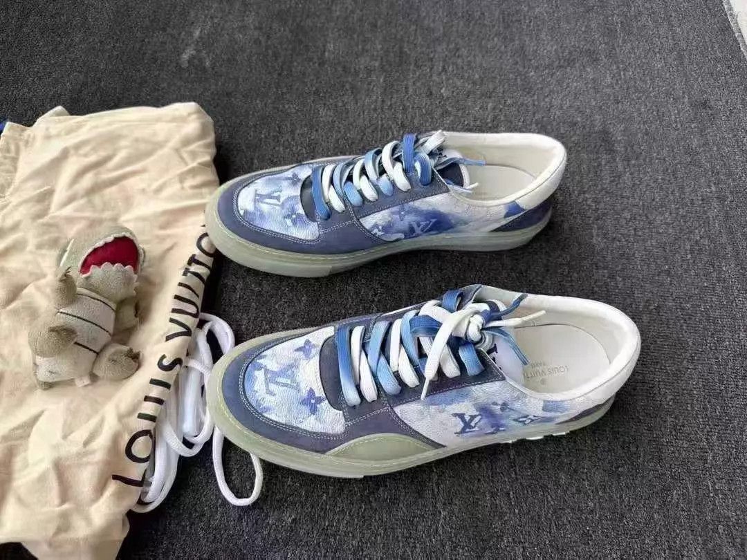 Louis Vuitton LV Ollie ink wash skate shoes EUR 43 1 wear Size US 10 / EU 43 - 1 Thumbnail