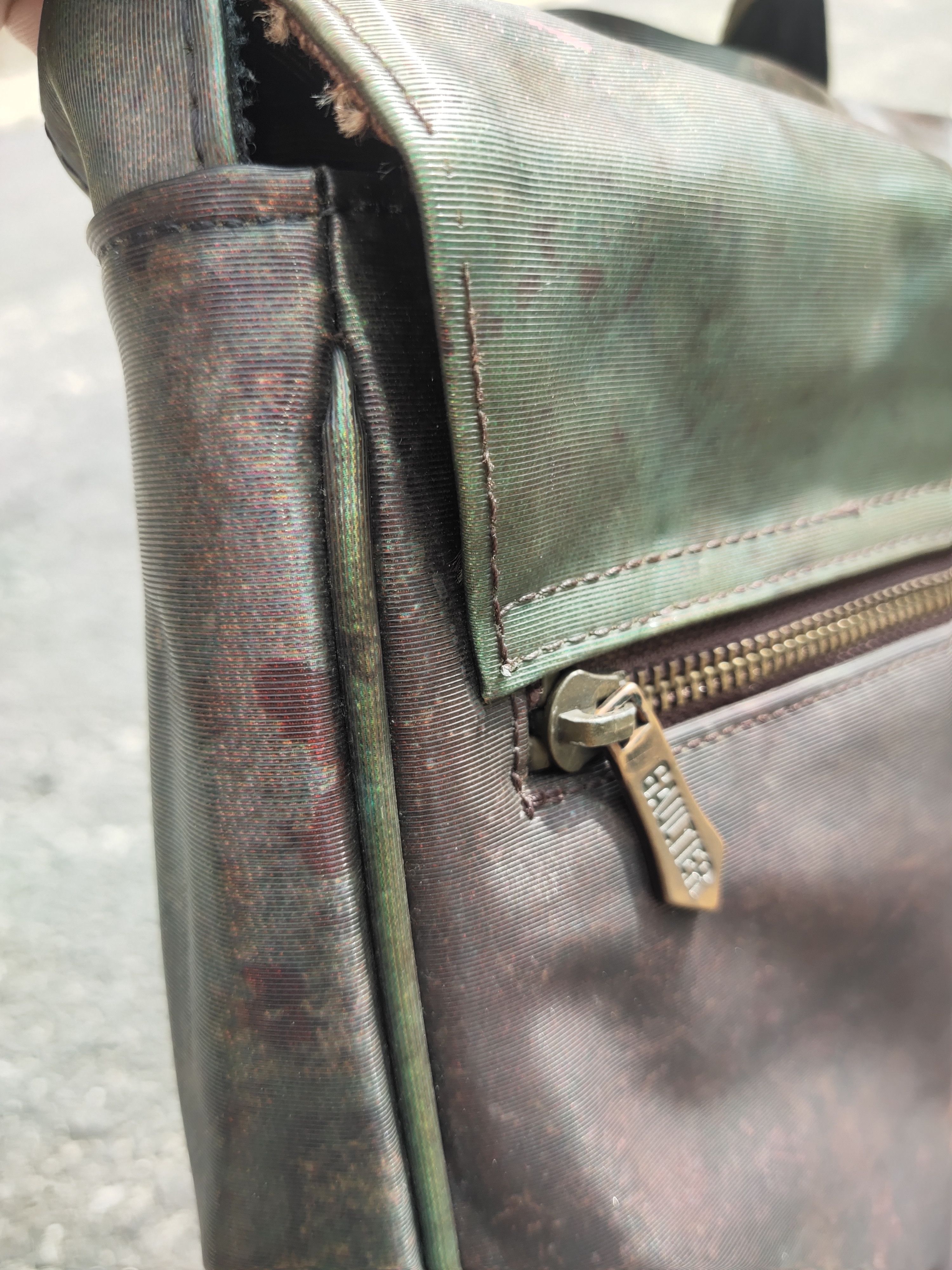 Gaultier Homme Objet × Jean Paul Gaultier Rare Vtg JPG Gaultier Cyber Rust Sling Messenger Bag Size ONE SIZE - 6 Thumbnail
