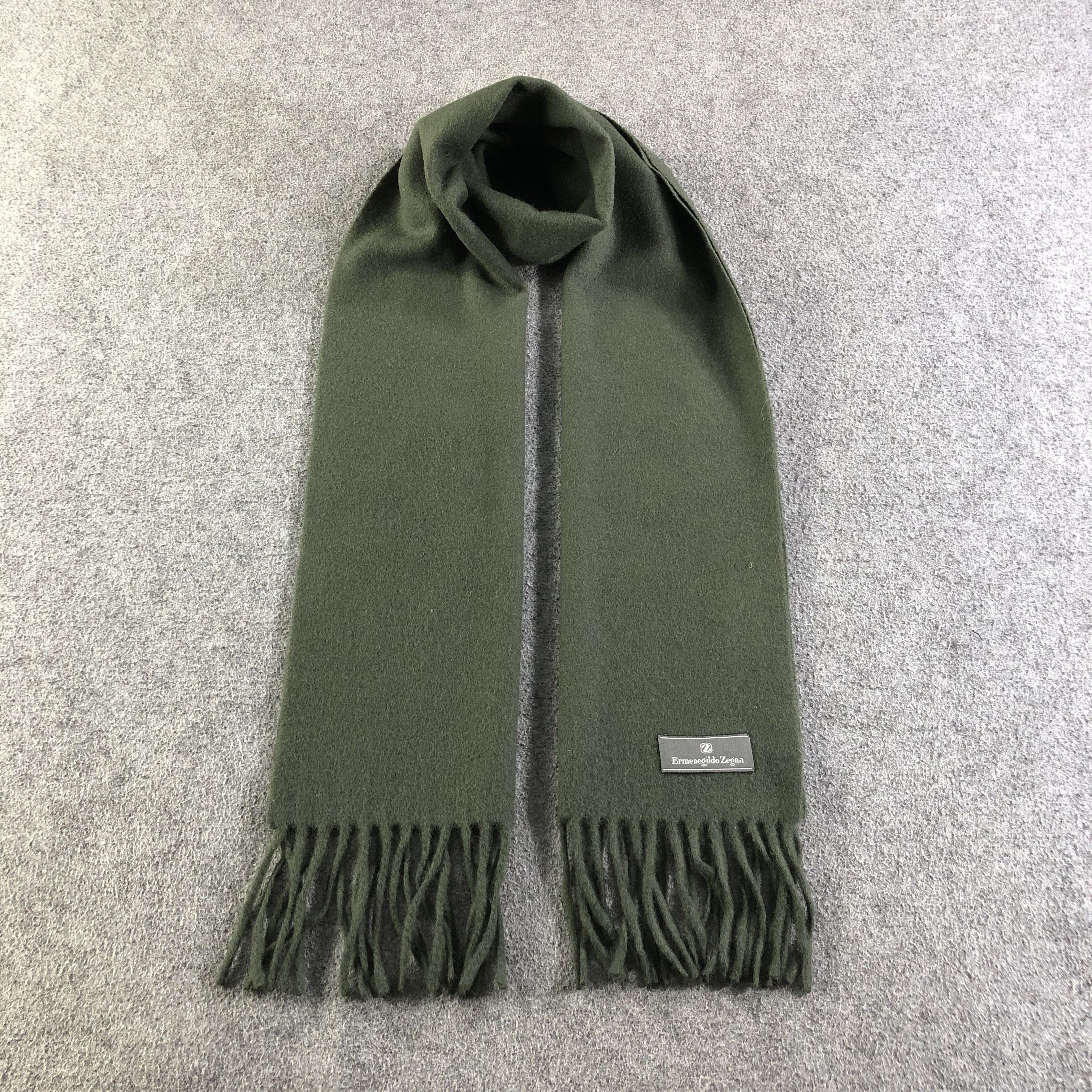 Ermenegildo Zegna Ermenegildo Zegna Plain Wool Scarf Muffler V1743 Size ONE SIZE - 1 Thumbnail