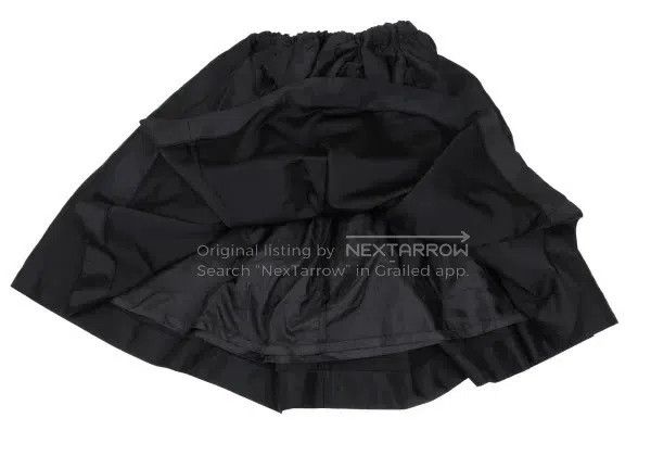 Comme des Garcons Comme Des Garcons size S Black vintage slashed half skirt Size 23" - 8 Thumbnail