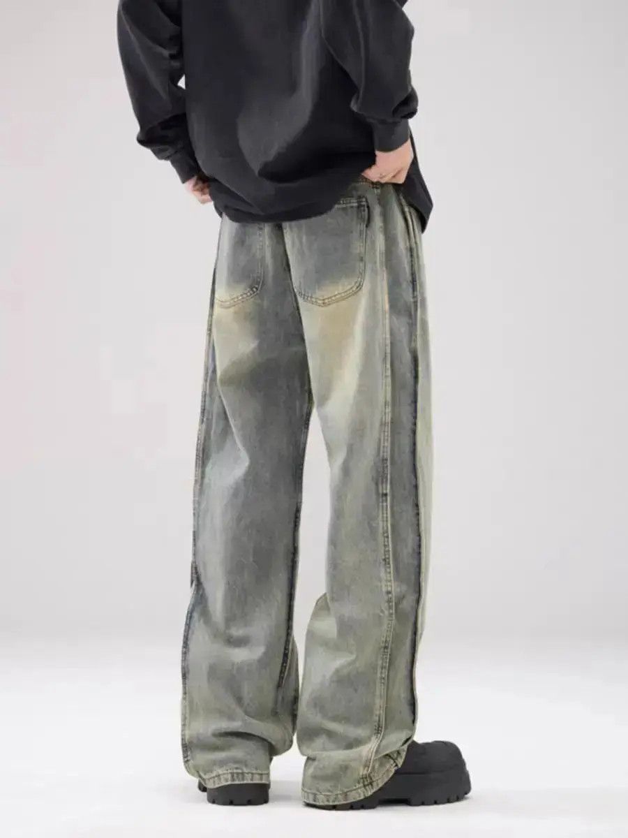 Japanese Brand American trend straight leg vintage cotton jeans Size US 30 / EU 46 - 6 Thumbnail