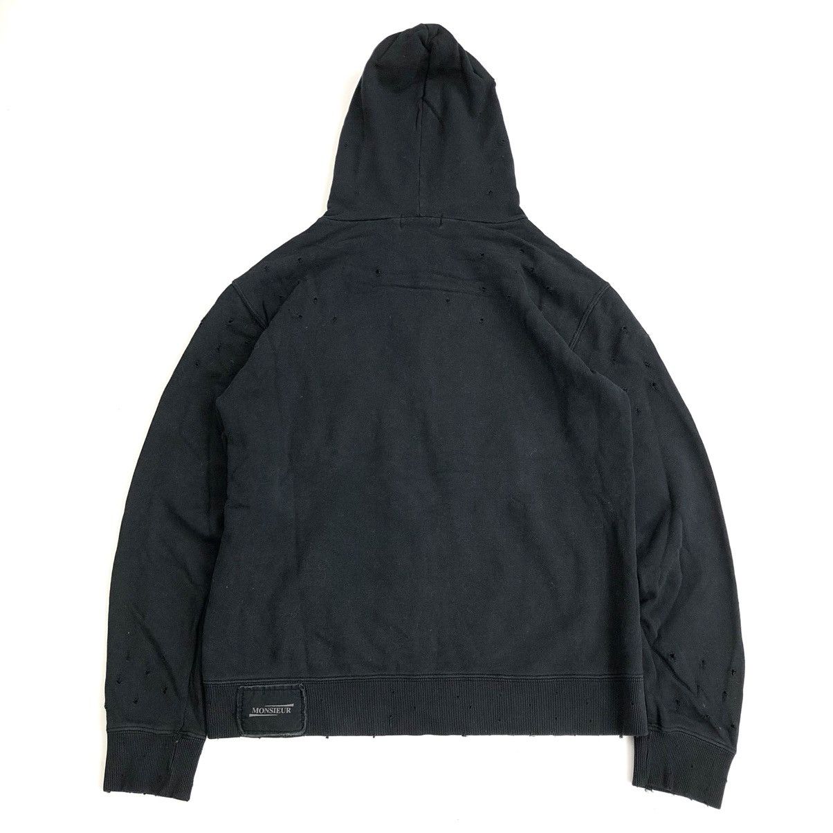 If Six Was Nine × Japanese Brand × Le Grande Bleu (L.G.B.) 1990s Monsieur Nicole Distressed Punk LGB Style Zip Hoodie Size US M / EU 48-50 / 2 - 15 Thumbnail
