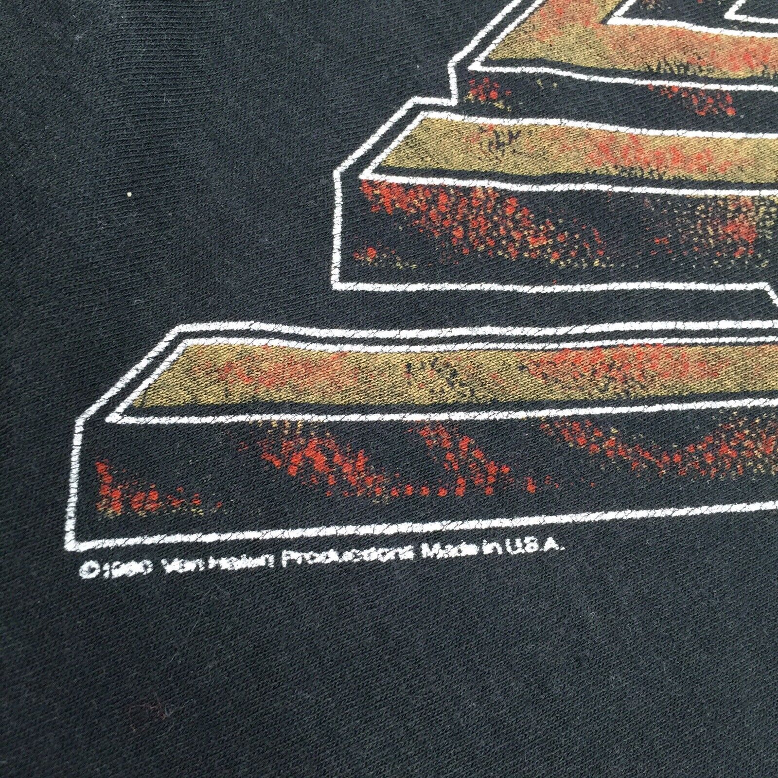 Vintage Vintage 1980 Van Halen Invasion Tour Band T-Shirt Size US L / EU 52-54 / 3 - 4 Thumbnail
