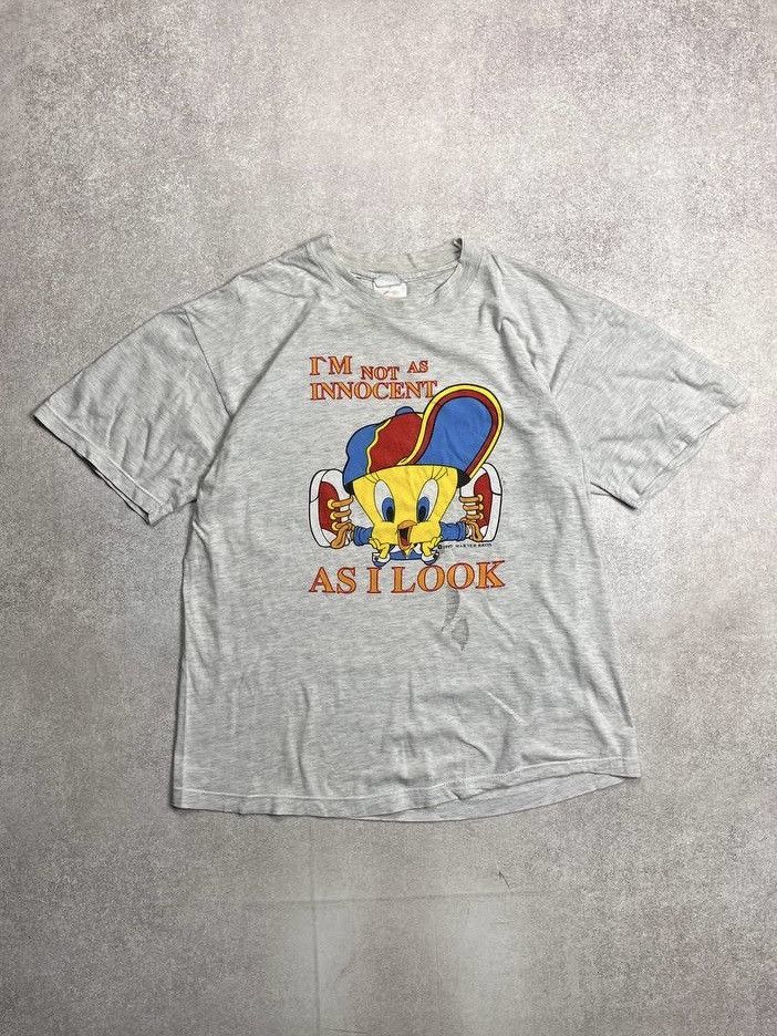 Vintage × Warner Bros Vintage Looney Tunes Warner Brothers Tweety Bird T-shirt M Size US M / EU 48-50 / 2 - 1 Thumbnail
