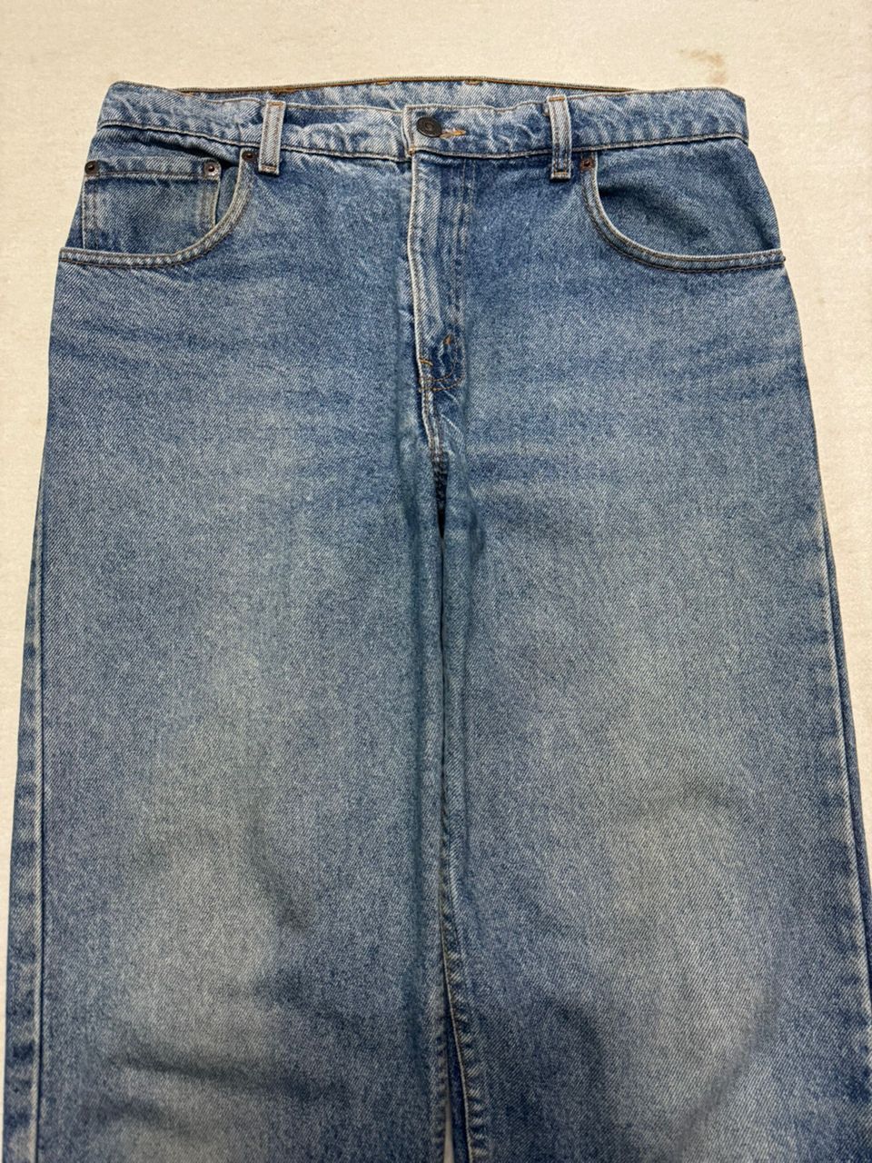 Levi's VINTAGE 1991s LEVI’S 555 STONE WASHED BLUE JEAN VERY RARE Size US 31 - 5 Thumbnail