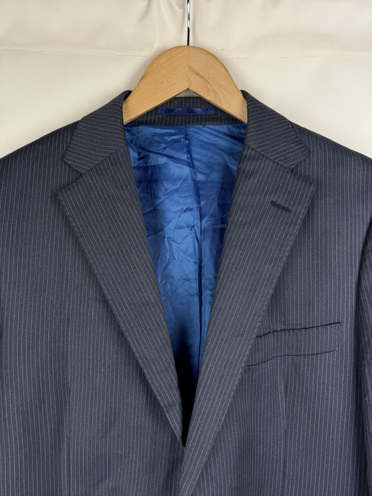 Suitsupply Suitsupply Pure Wool Men’s Striped Blazer Jacket Sportcoat Size 44R - 8 Thumbnail