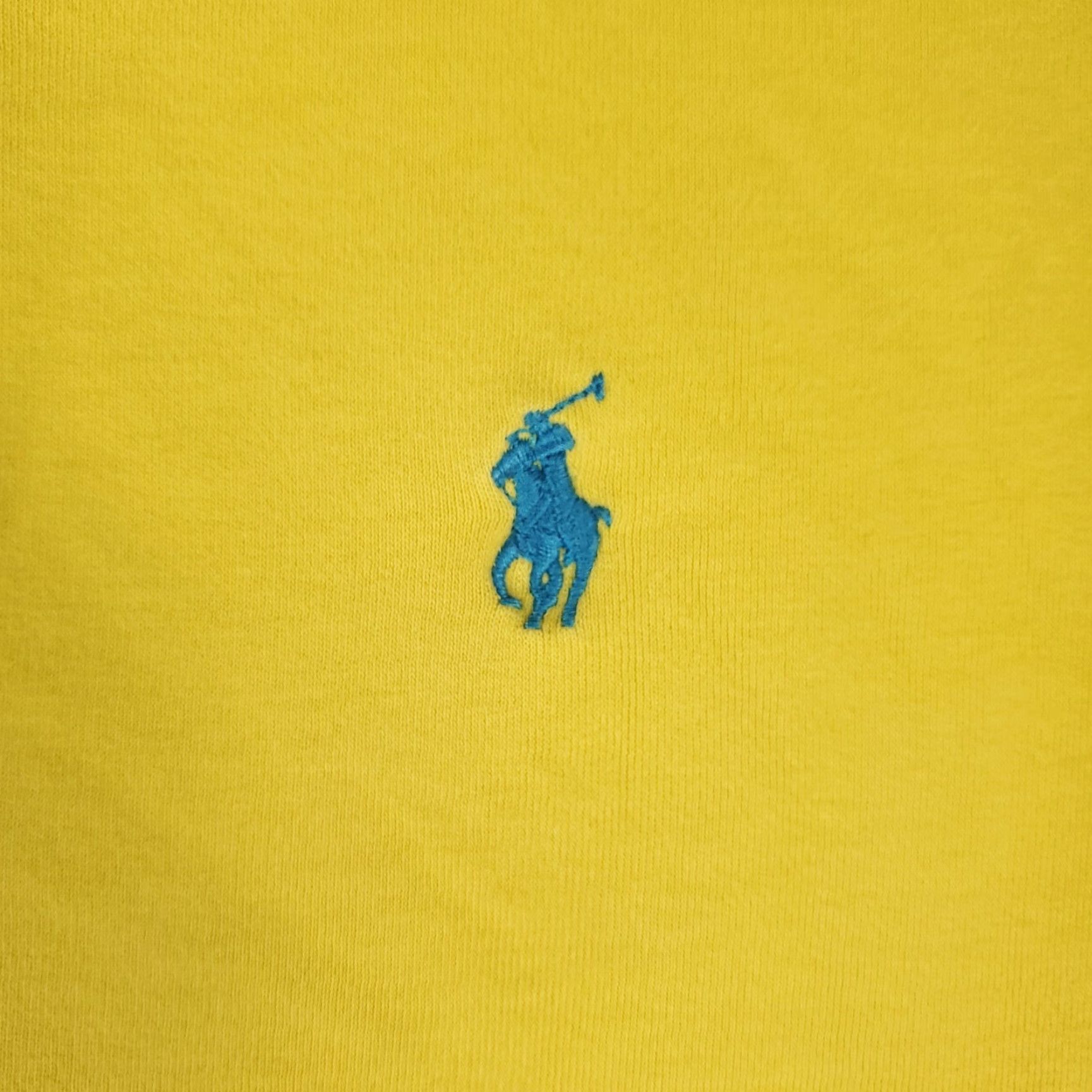 Ralph Lauren Ralph Lauren Polo Shirt Mens Big 2XB Yellow Short Sleeve Polo Shirt Golf Casual Button Logo, 100% Cotton, Machine Washable, Solid, Vintage: No Size US XXL / EU 58 / 5 - 3 Thumbnail