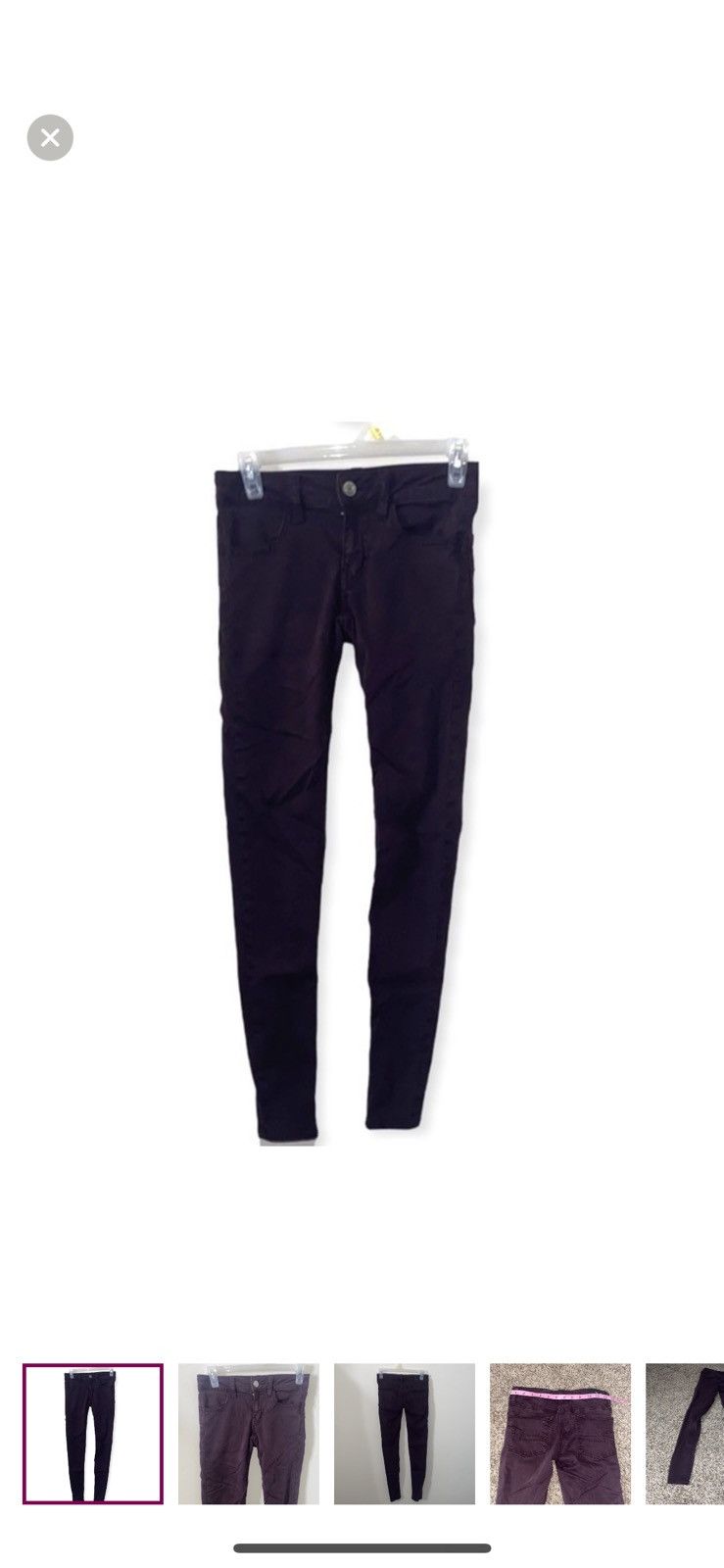 American Eagle Outfitters American eagle outfitters maroon jeggings size 00 Size 24" / US 00 / IT 34 - 1 Thumbnail