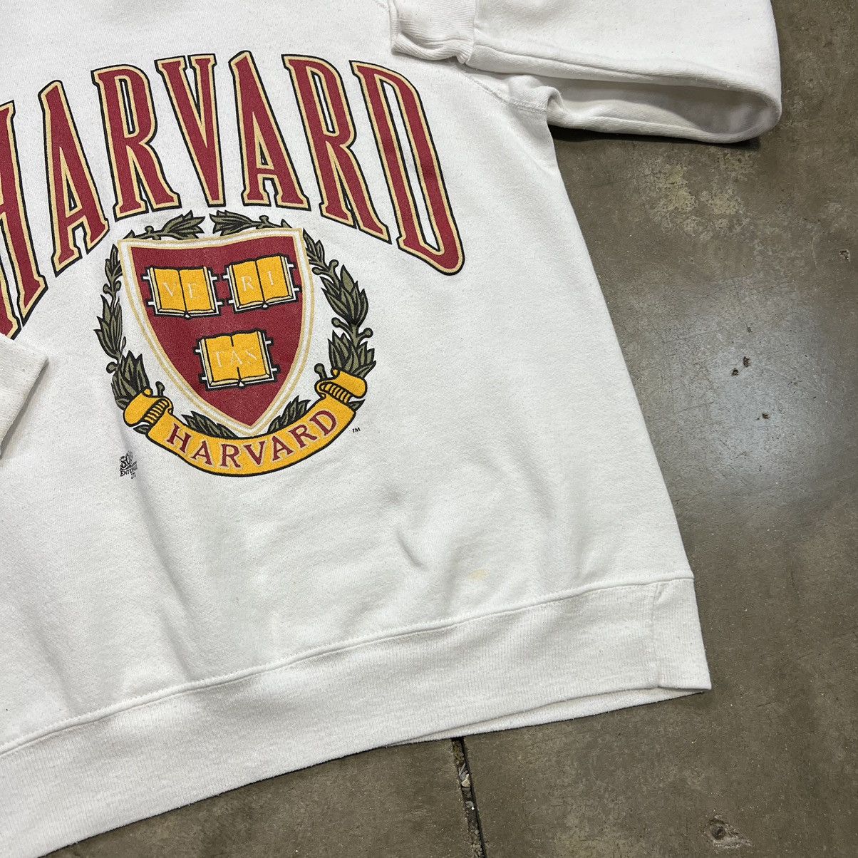 Russell Athletic × Vintage Vintage 80s Harvard University Crewneck Raglan College Size US L / EU 52-54 / 3 - 5 Thumbnail