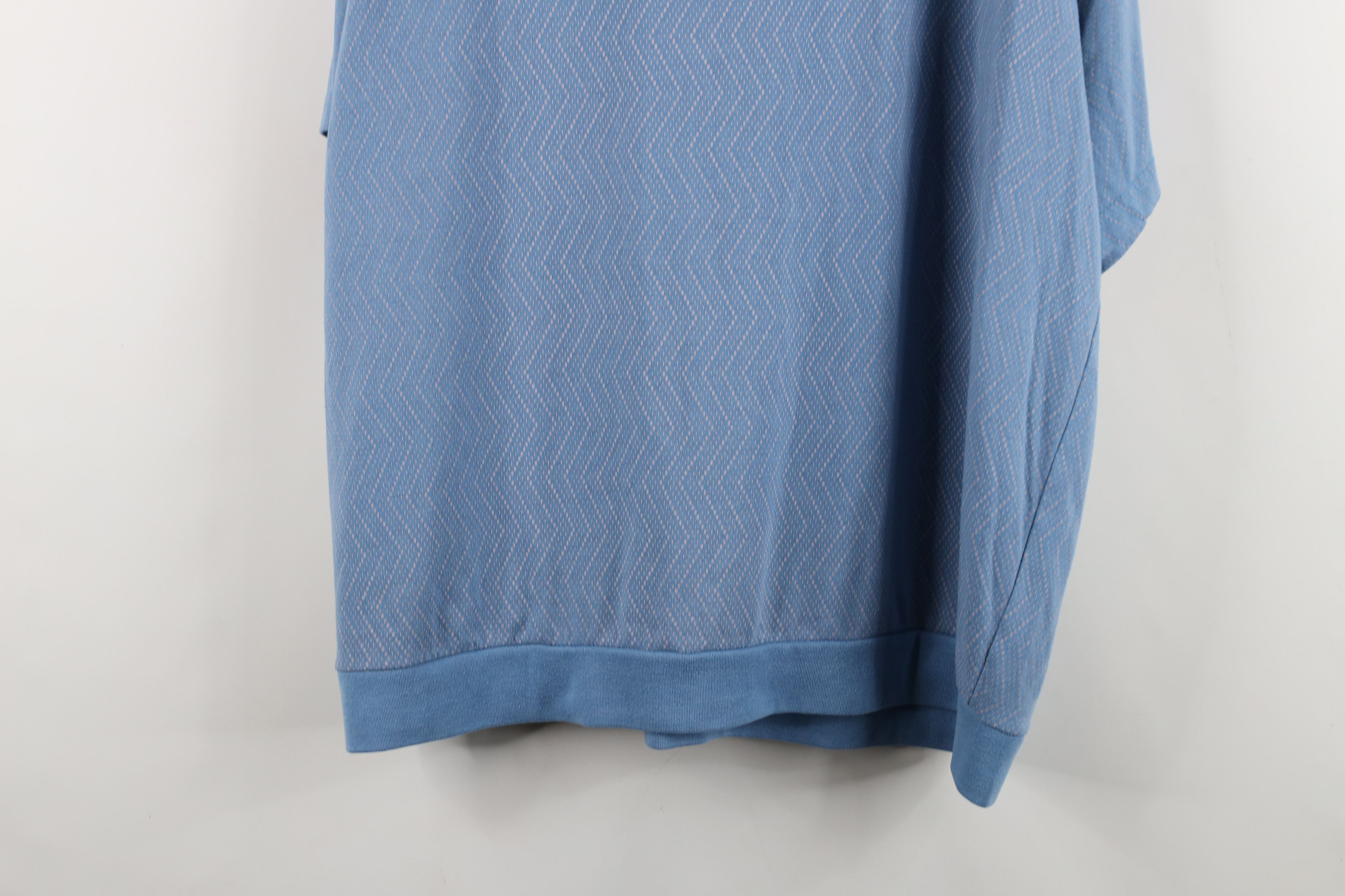 Vintage Vintage 90s Streetwear Zig Zag Wavy Knit Pullover Polo Shirt Size US XXL / EU 58 / 5 - 12 Thumbnail