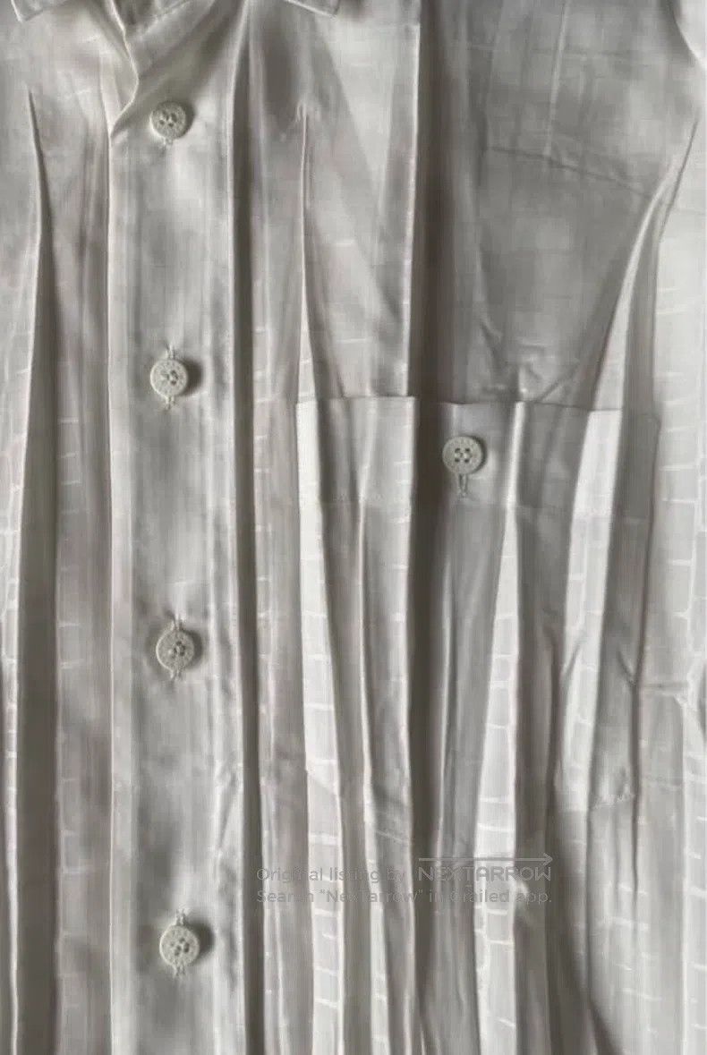 Issey Miyake Issey Miyake White Pleated Shirt Size US M / EU 48-50 / 2 - 5 Thumbnail