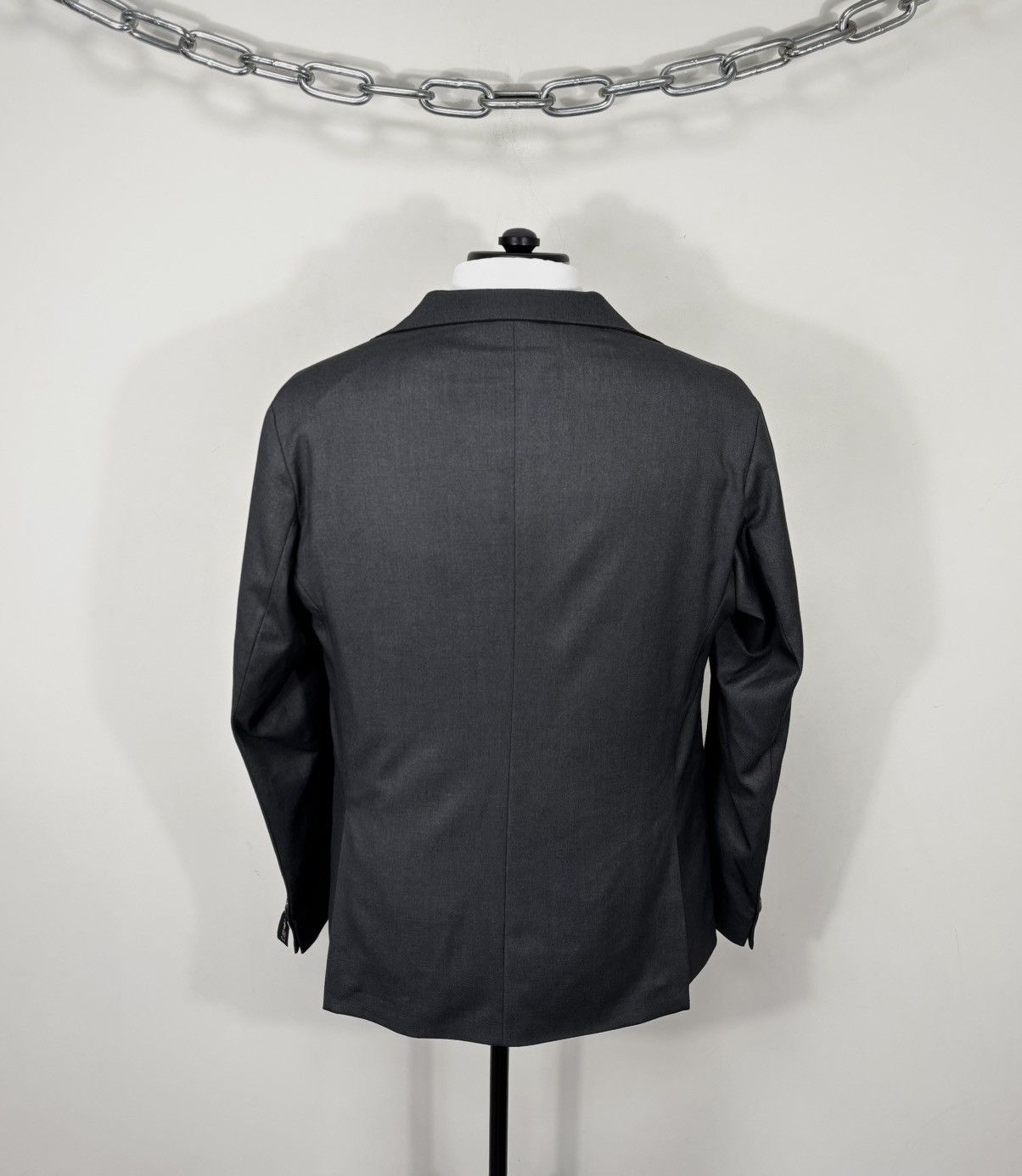 Other Linea Sartoriale Men’s Grey Super 150s Wool Blazer Jacket Size 42R - 12 Thumbnail